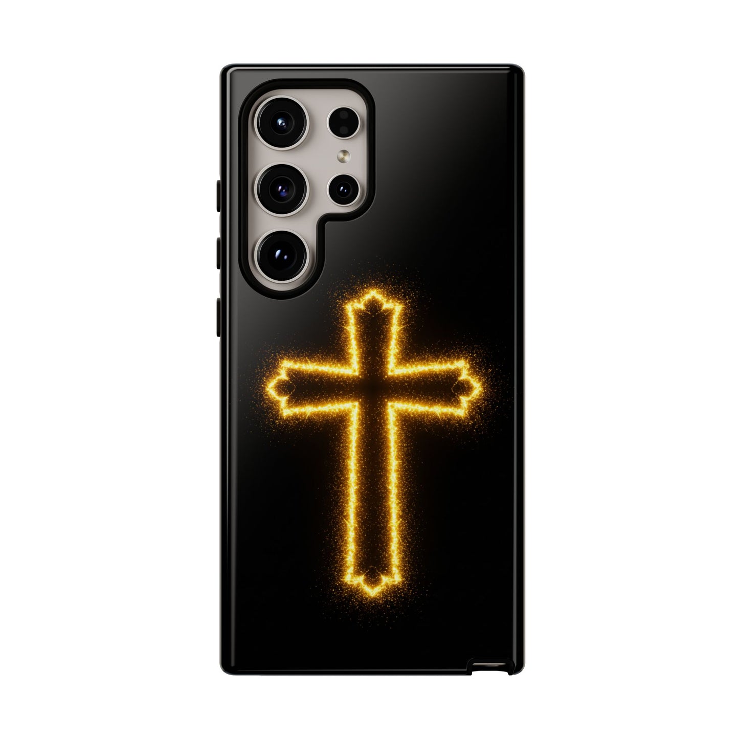 Glow-in-the-Dark Cross Samsung Phone Case - Tough Samsung Cases for Faithful Protection