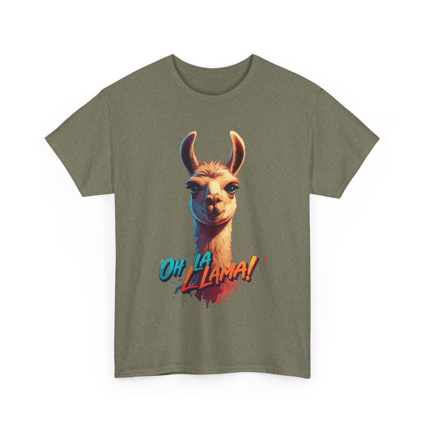 Oh la Llama Graphic Tee | Fun Llama T-Shirt, Cute Animal Lover Shirt, Llama Lover Gift, Quirky Party Tee, Trending Llama Fashion
