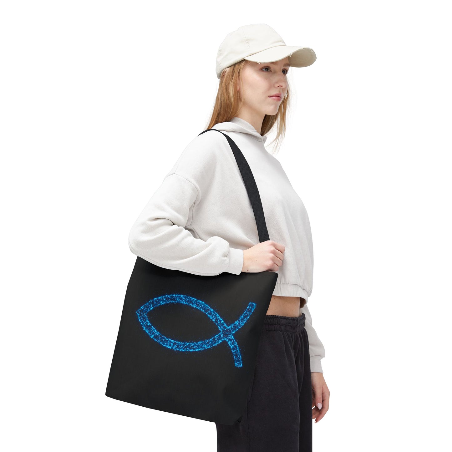 Sparkling Fish Symbol Tote Bag - Inspirational Vibes