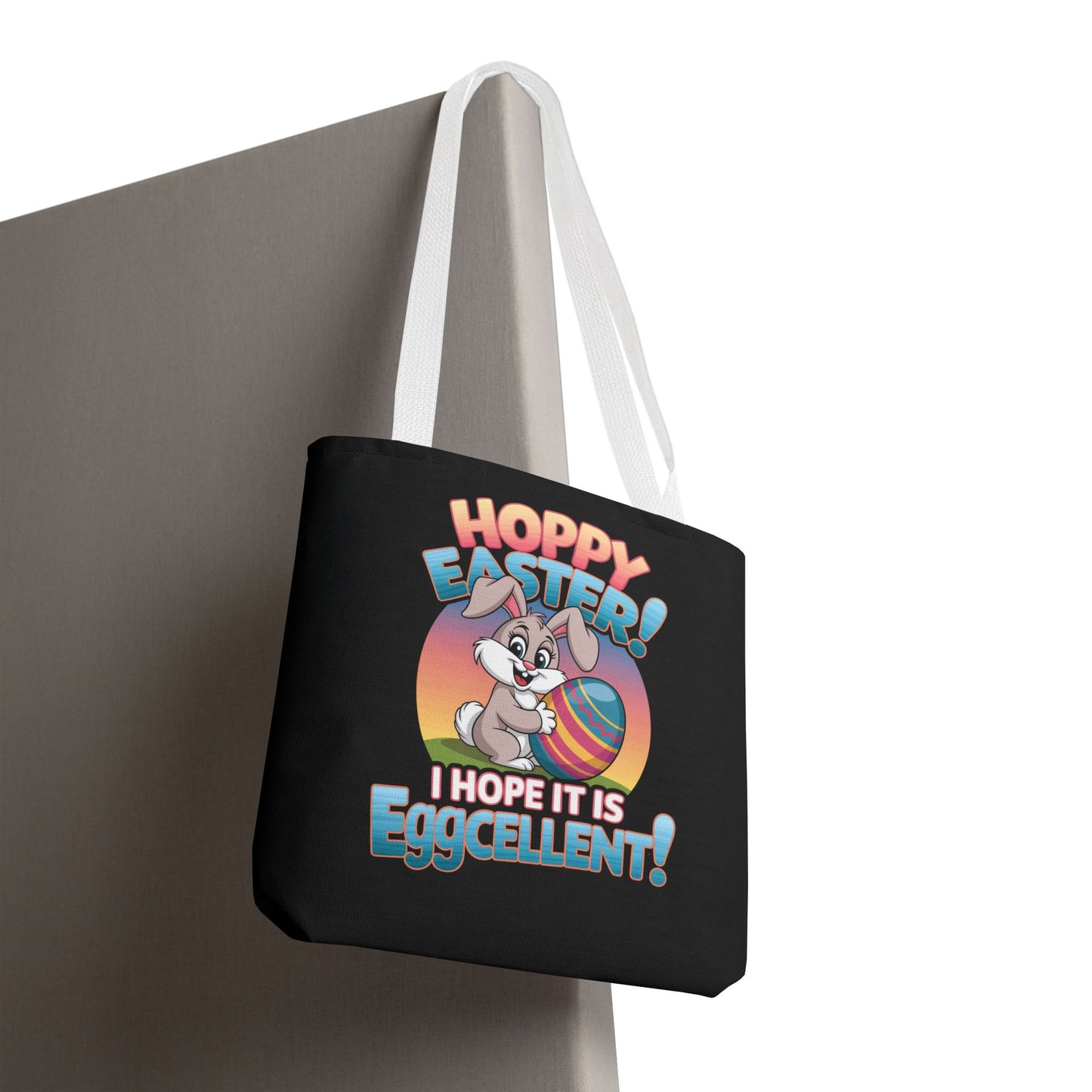 Happy Easter Tote Bag Eggcellent Bunny Design Easter Bag Easter Gift Easter Tote Accessory