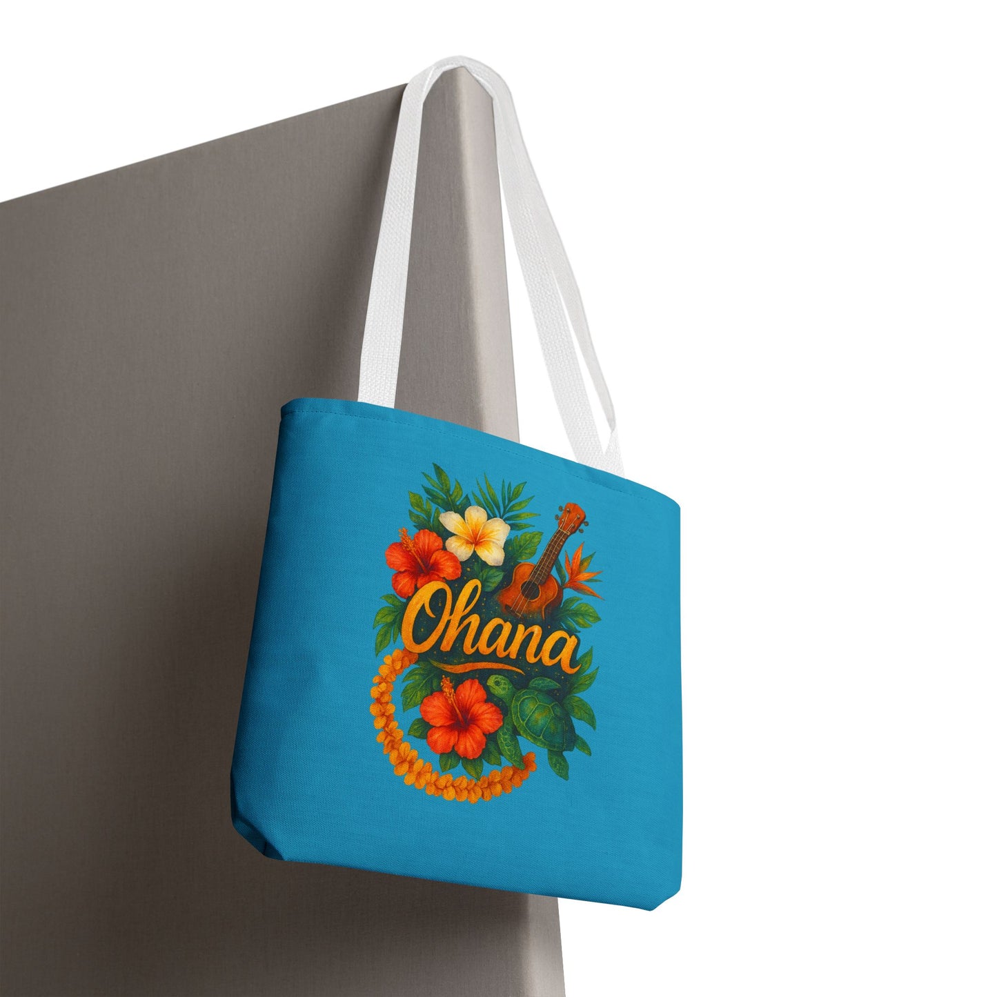 Hawaiian Ohana Tote Bag | Tropical Reusable Beach Bag | Aloha Gift Idea | Island Vibes Bag | Summer Tote | Luau Party Favor | Coastal Bag