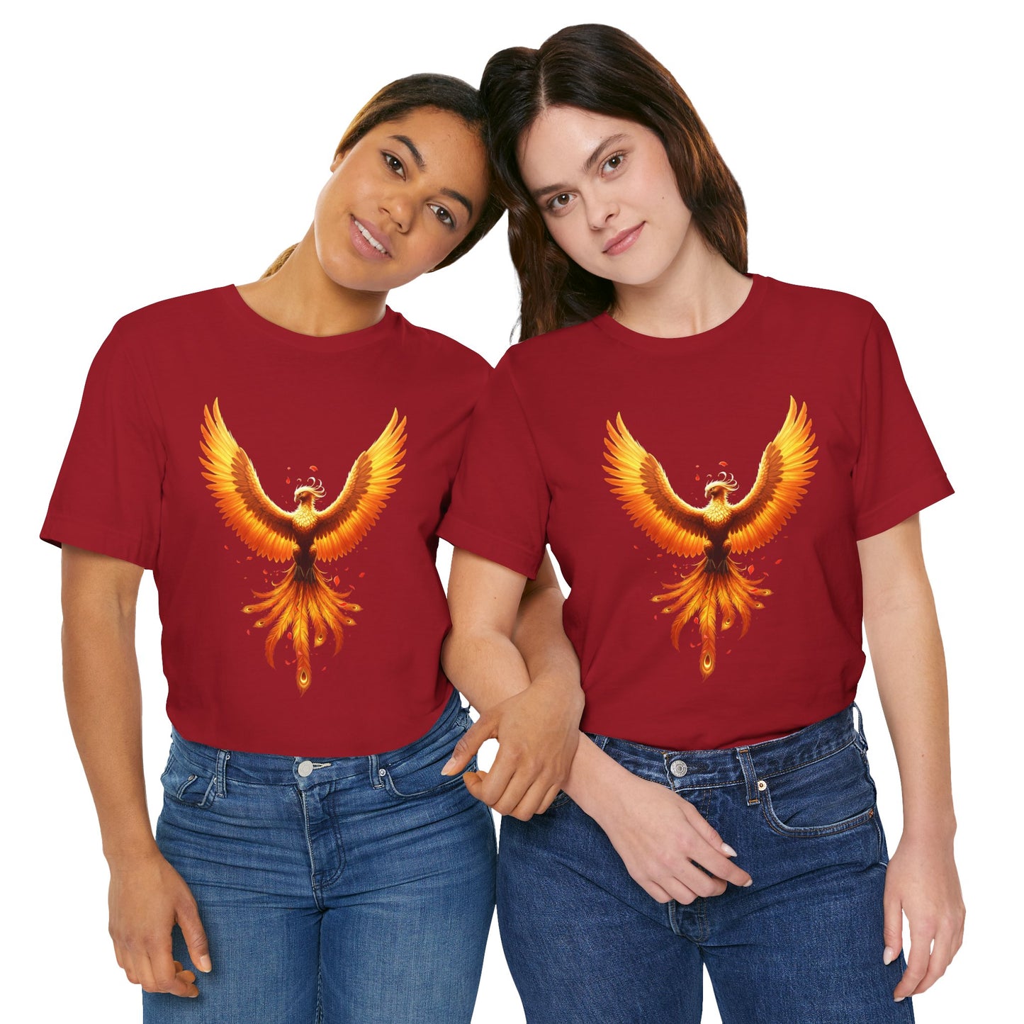 Phoenix Rising Shirt • Fiery Phoenix Graphic Tee • Rebirth Transformation Myth Shirt • Firebird Art Tee • Unisex Gift Tee XS‑5XL