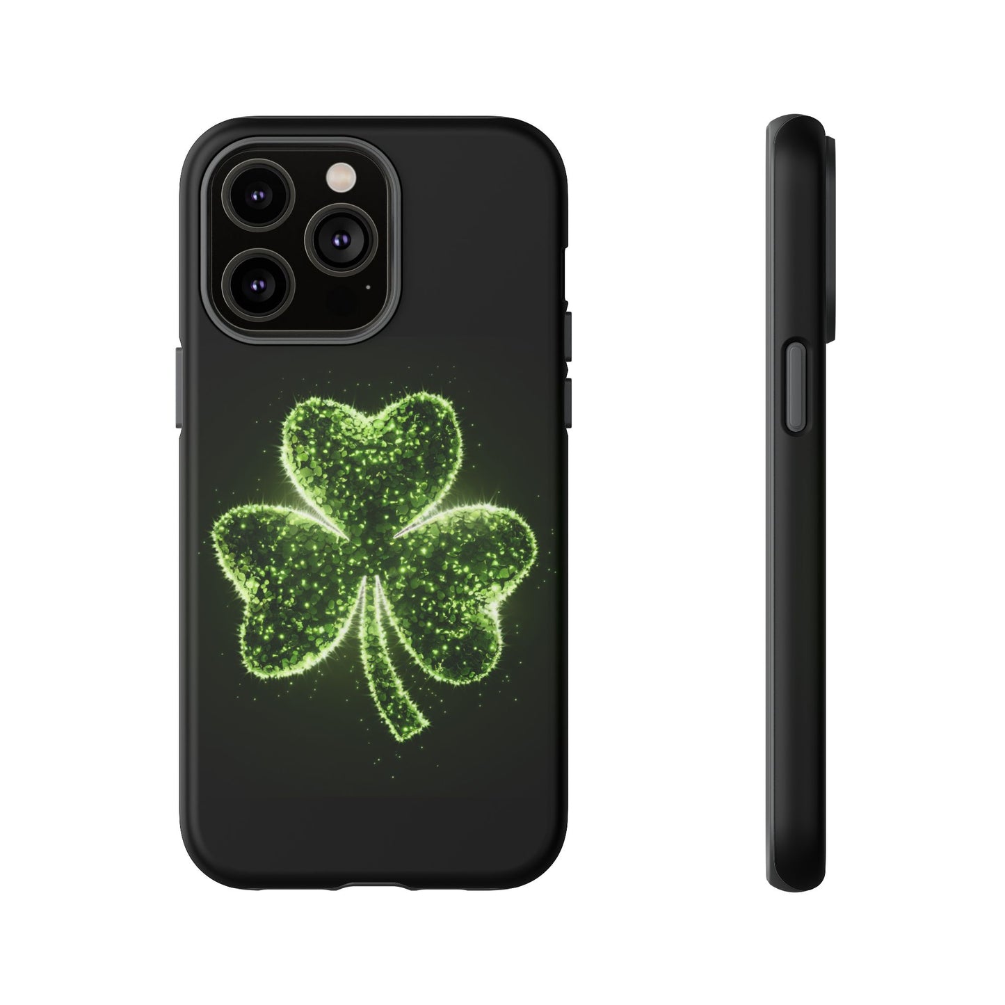iPhone Tough Case - Shiny Shamrock Design