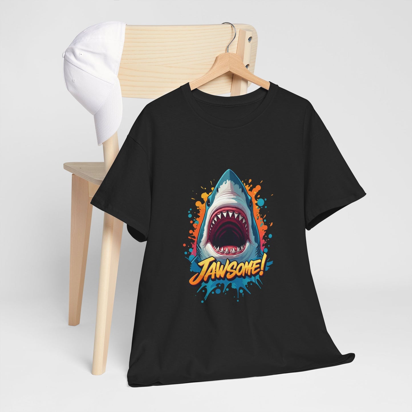 Jawsome Shark Graphic Tee | Fun Ocean Shark T-Shirt, Summer Beach Shirt, Shark Lover Gift, Trending Shark Week Apparel, Cute Marine Life Tee
