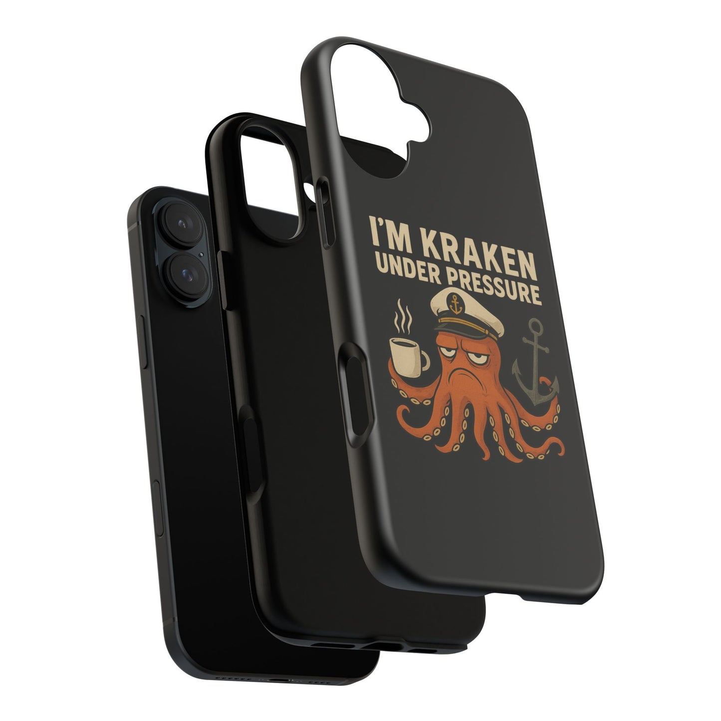 iPhone Case Stressed Octopus 'I'm Kraken Under Pressure' Nautical Phone Case Beach iPhone Case Ocean Themed Case