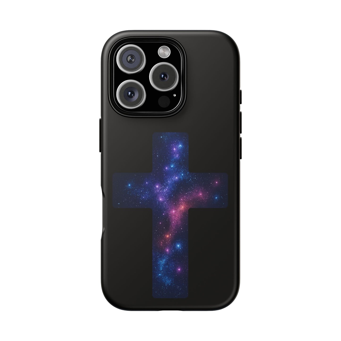 iPhone Case - Galactic Cross design Christian Phone Case Spiritual iPhone Accessory Religious Case Gift for Believers