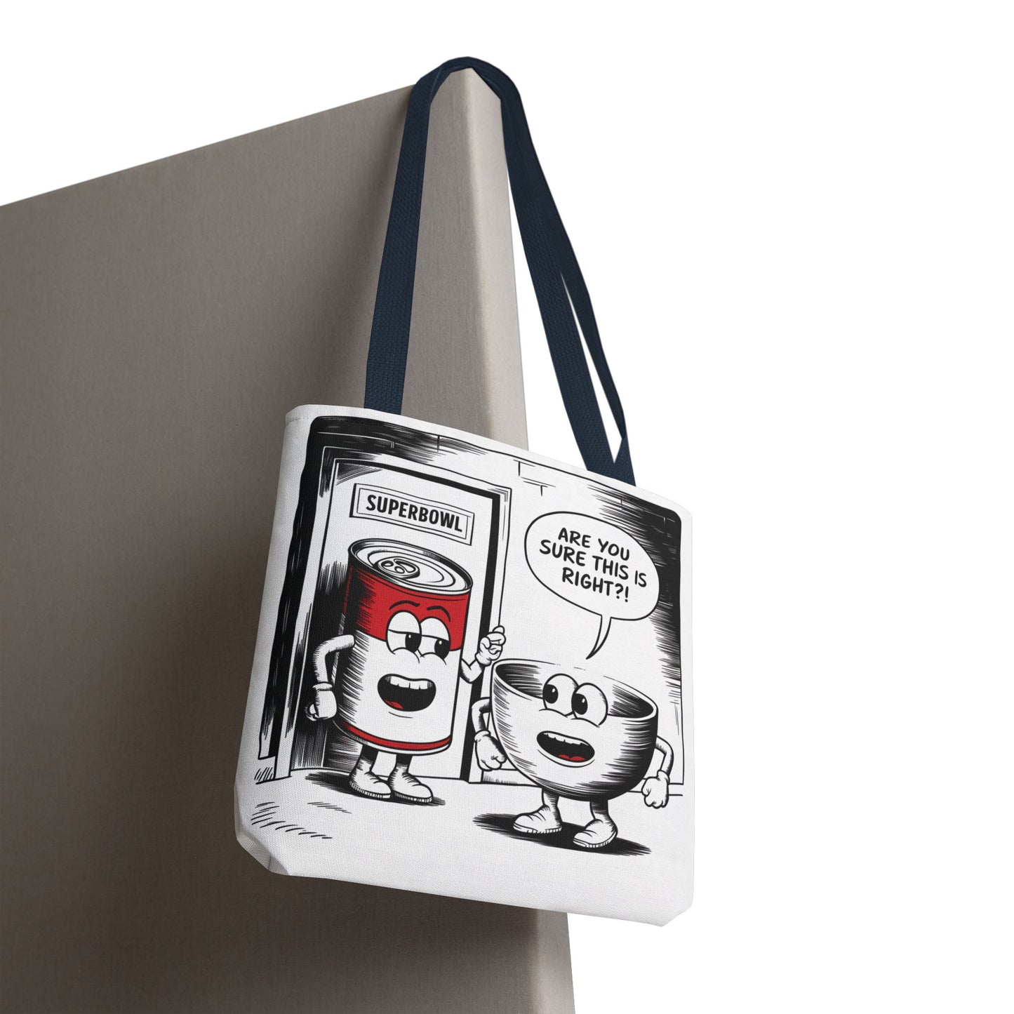 Tote Bag - Comic Superbowl Soup Design