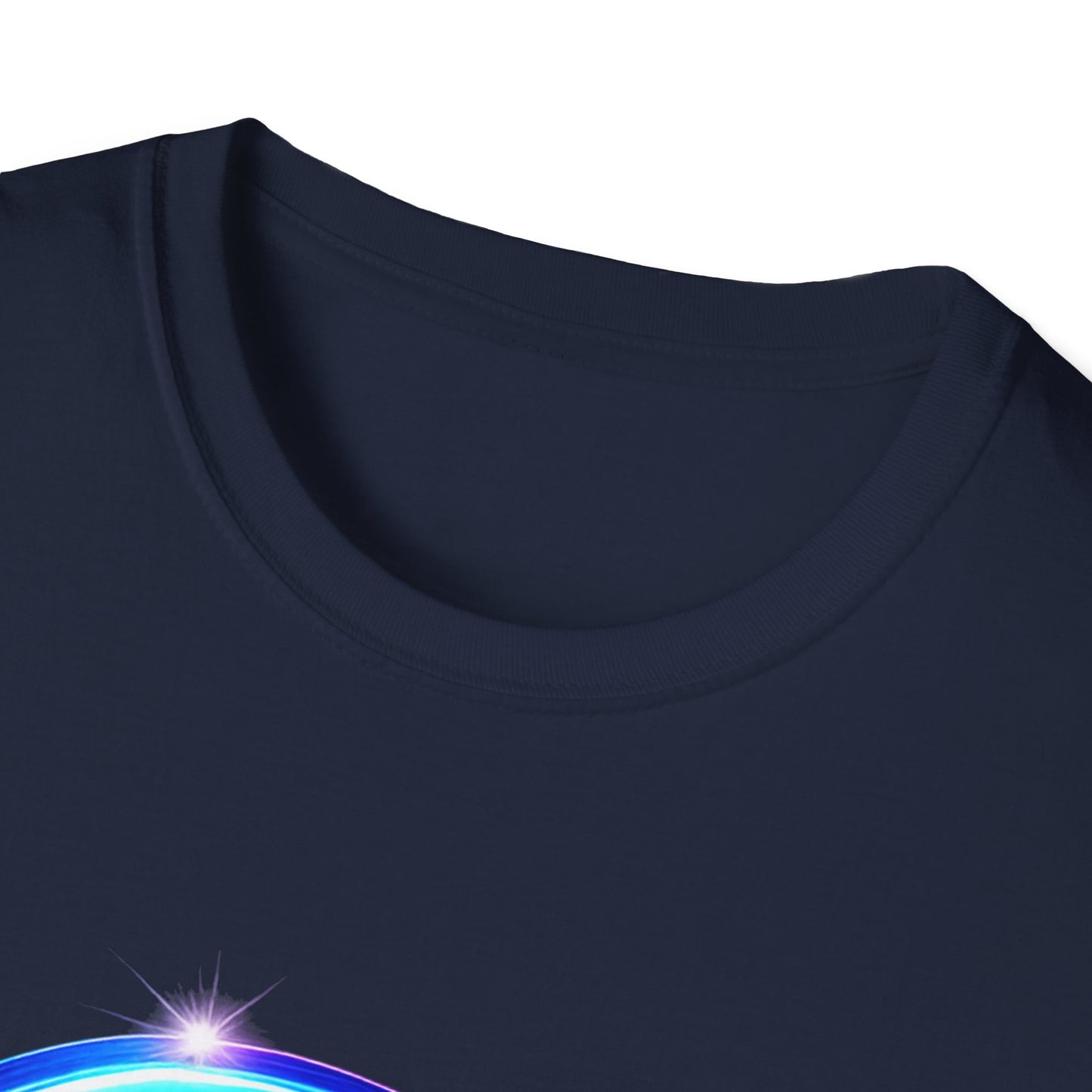 Neon Christian Fish T-Shirt, Modern Faith Tee, Ichthys Jesus Shirt, Spiritual Gift For Men And Women, Glow Cross Symbol Graphic Tee