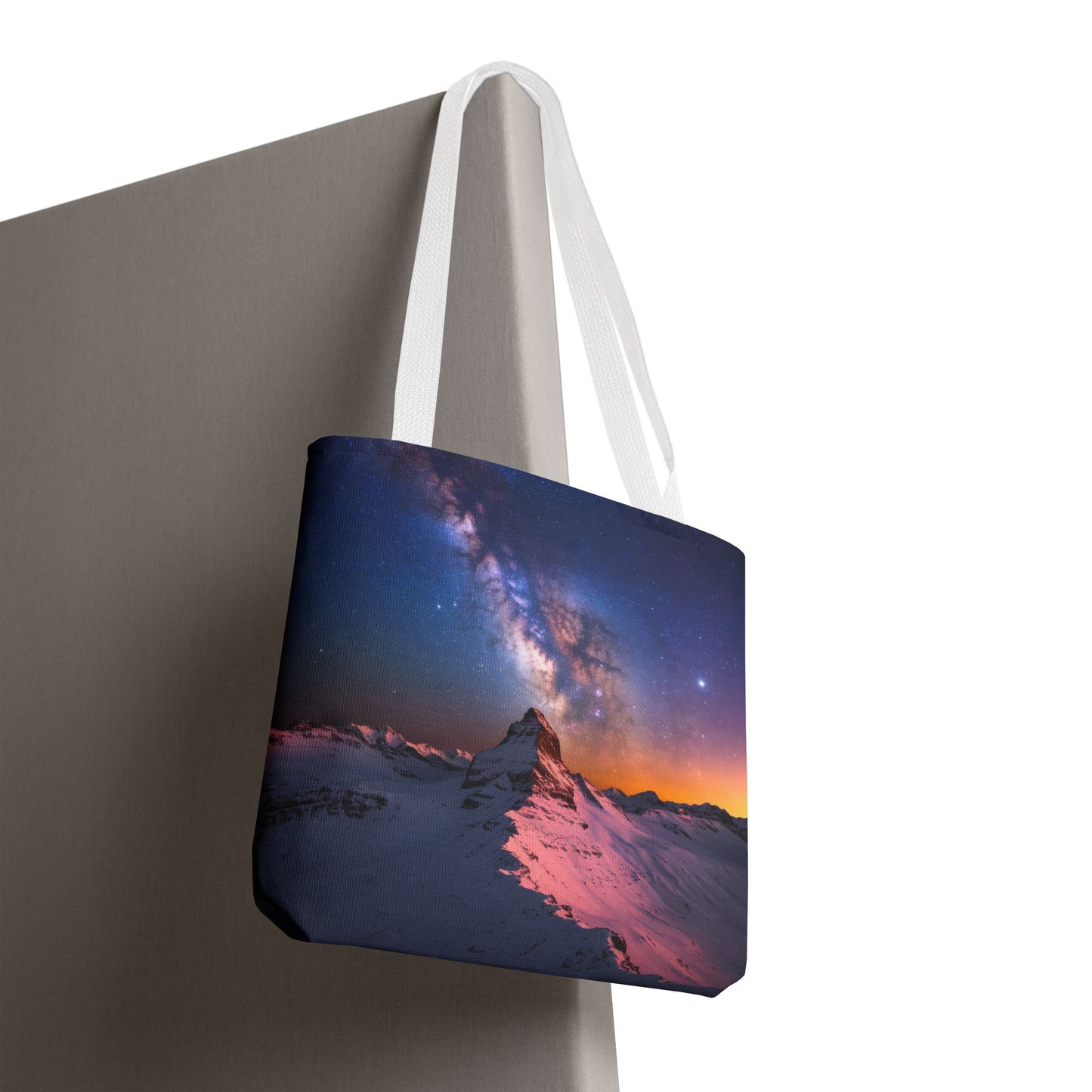 Stunning Mountain Galaxy Tote Bag - Nature Lover's Eco-Friendly Bag