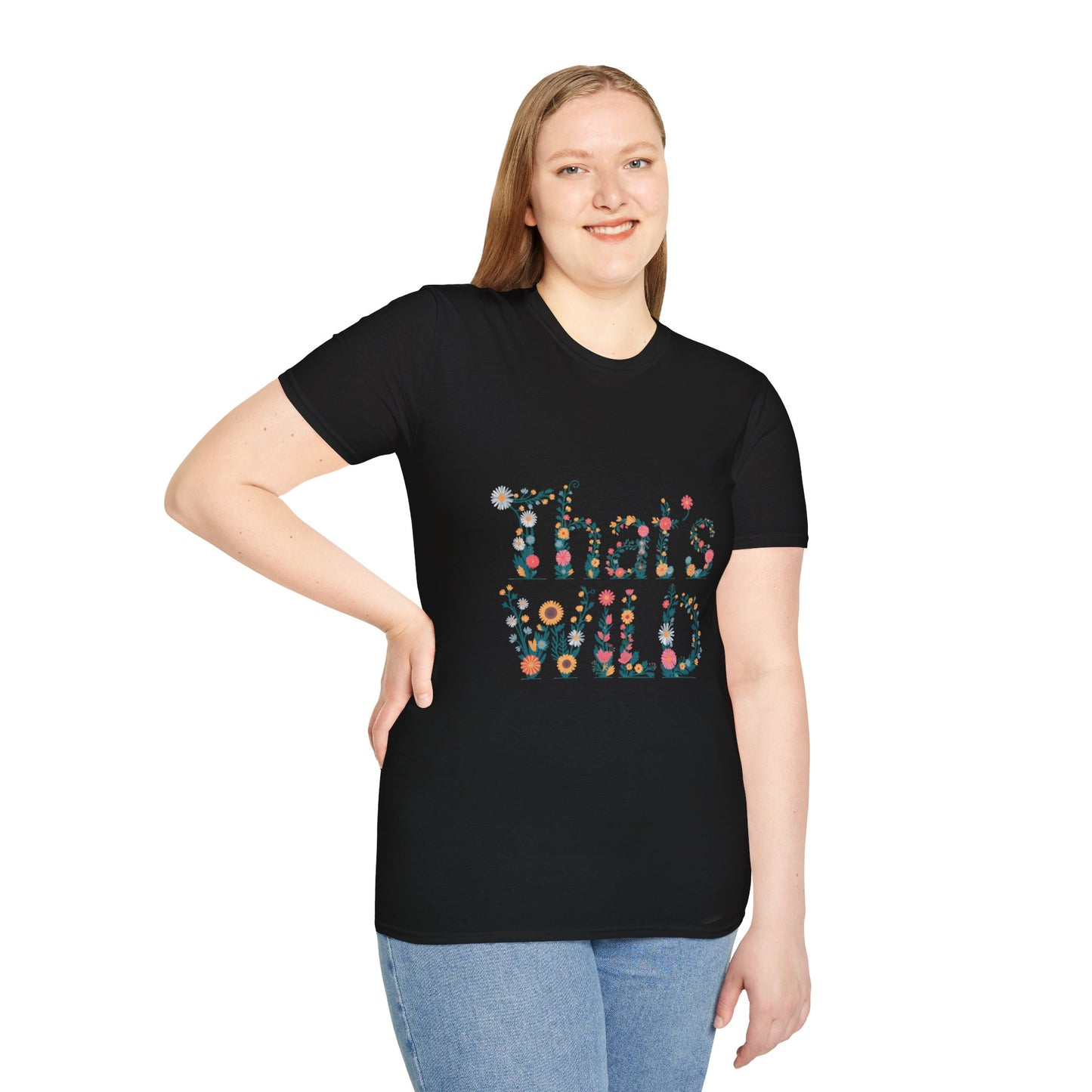 Cottagecore Floral ‘That’s Wild’ Graphic Tee • Wildflower Nature Shirt • Retro Bloom T‑shirt • Botanical Cottagecore Aesthetic Gift