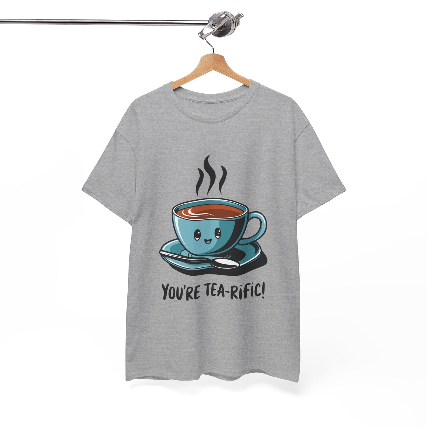 You’re Tea-Rific! Cute Tea Pun T-Shirt for Tea Lovers - Funny Gift, Kawaii Cup Graphic Tee - Unisex Soft Cotton Shirt