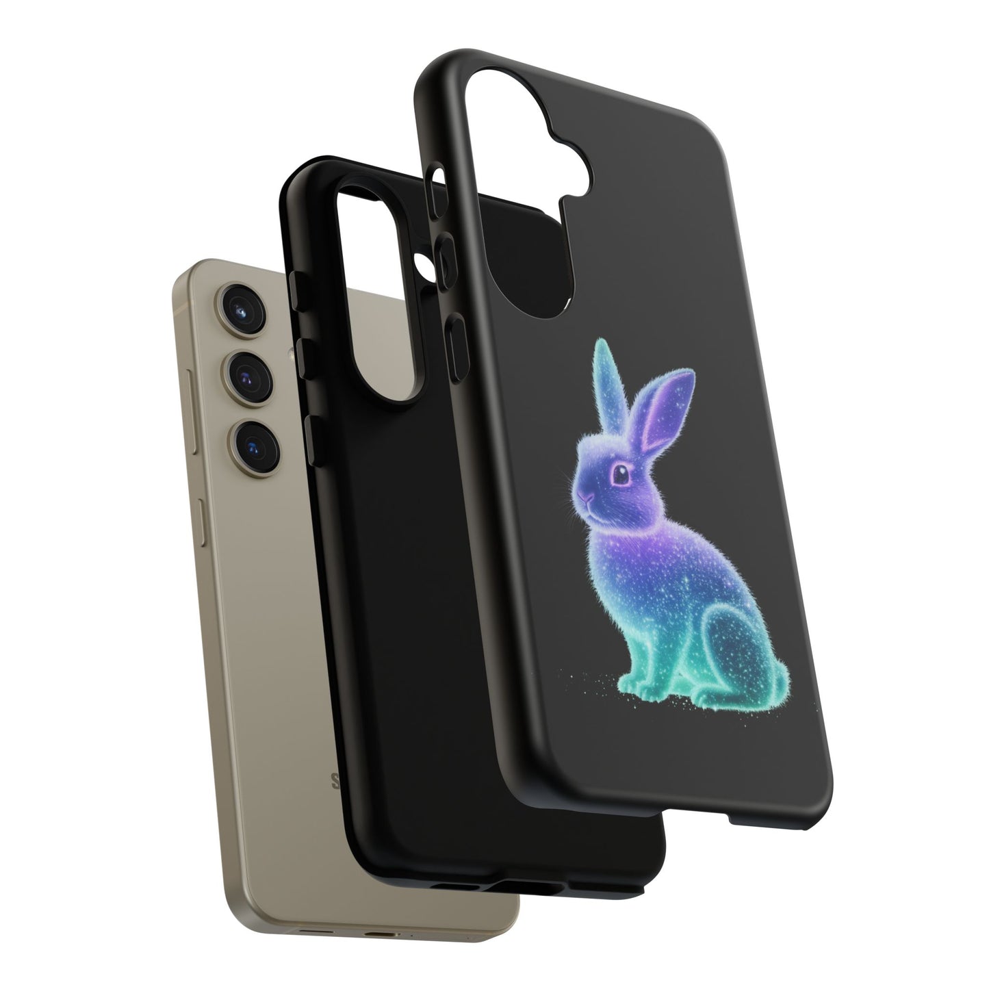 Samsung Case Bioluminescent Easter Bunny Design Easter Phone Case Easter Bunny Samsung Case Easter Accessory