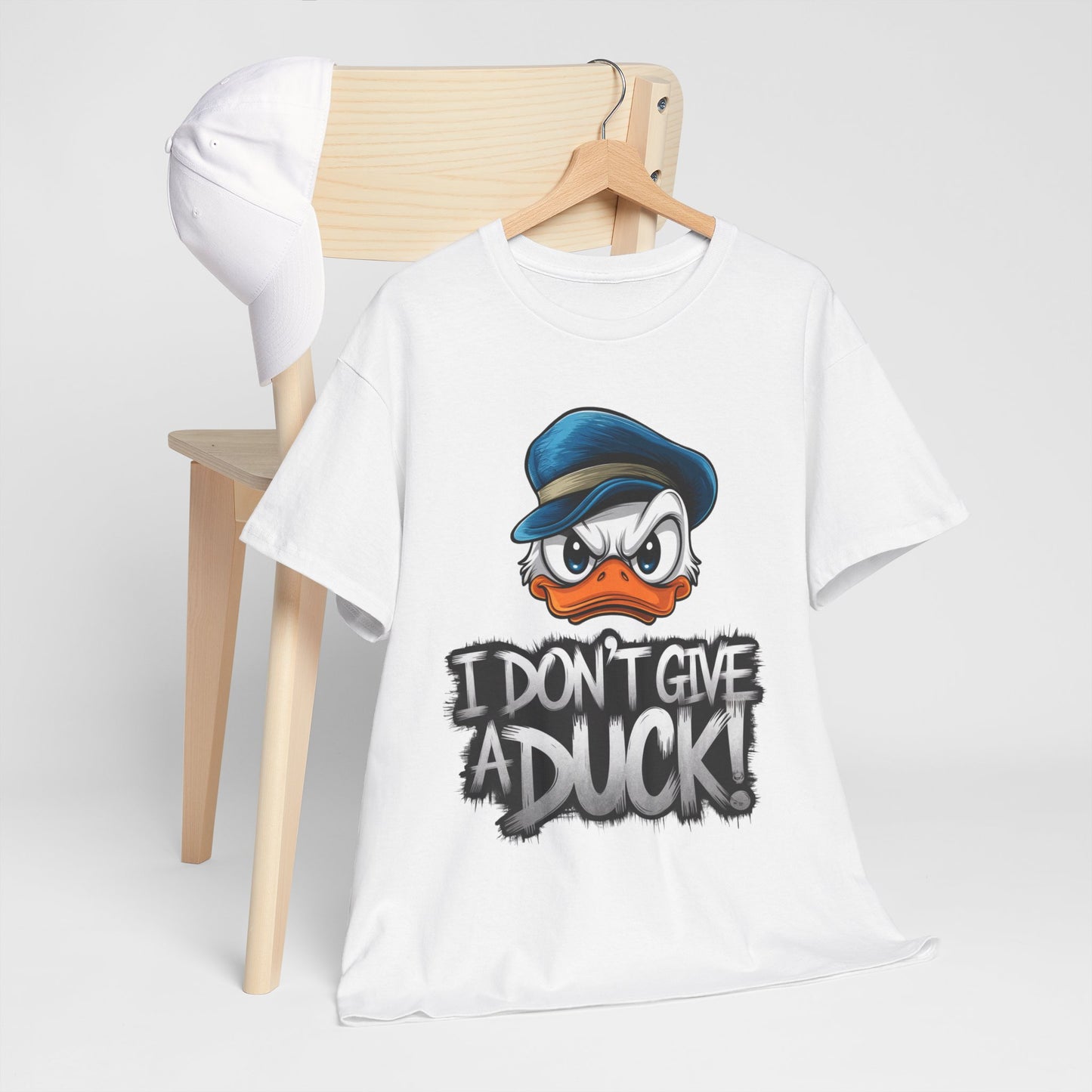 I Don’t Give a Duck Shirt – Funny Grumpy Duck Tee – Sarcastic Animal Graphic Shirt – Unisex Gift for Duck Lovers & Meme Fans
