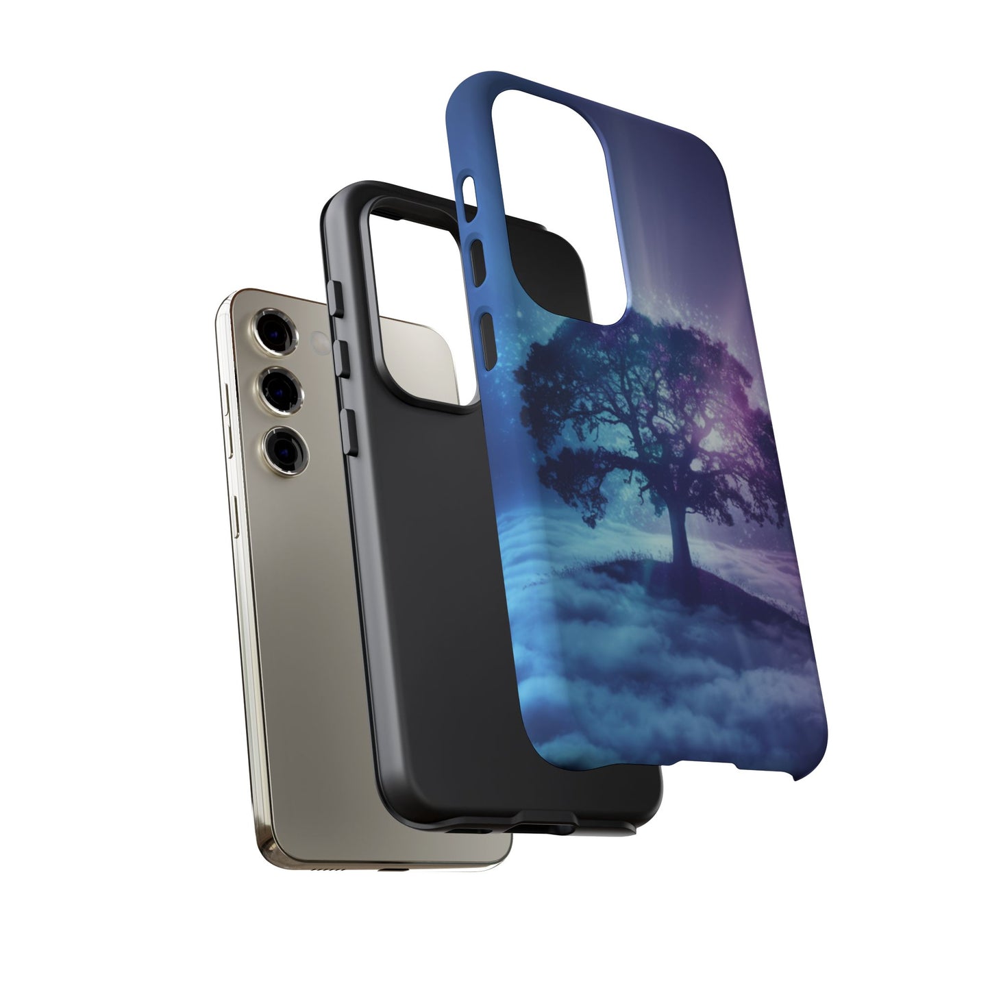 Samsung Phone Case - Dreamy Tree in the Clouds Design