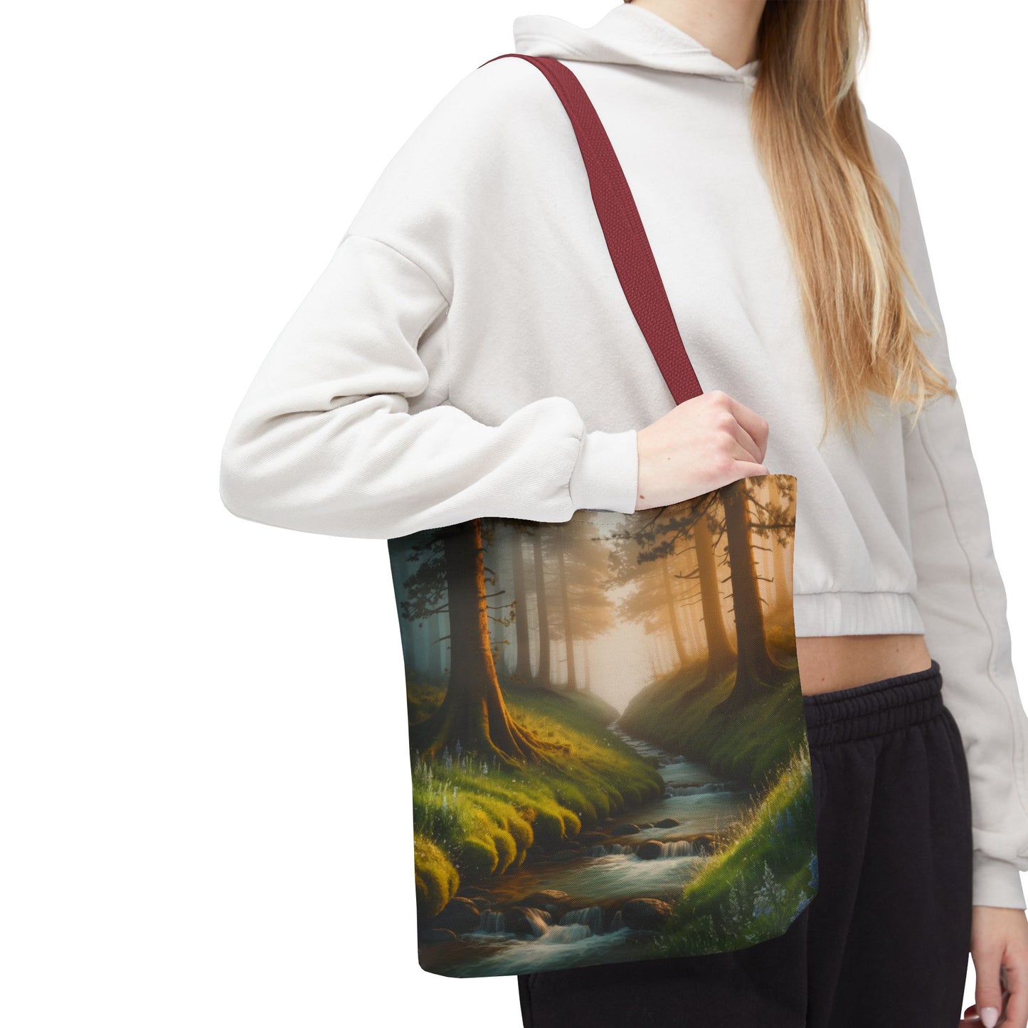 Nature Stream Tote Bag Shopping Bag Reusable Tote Nature Bag