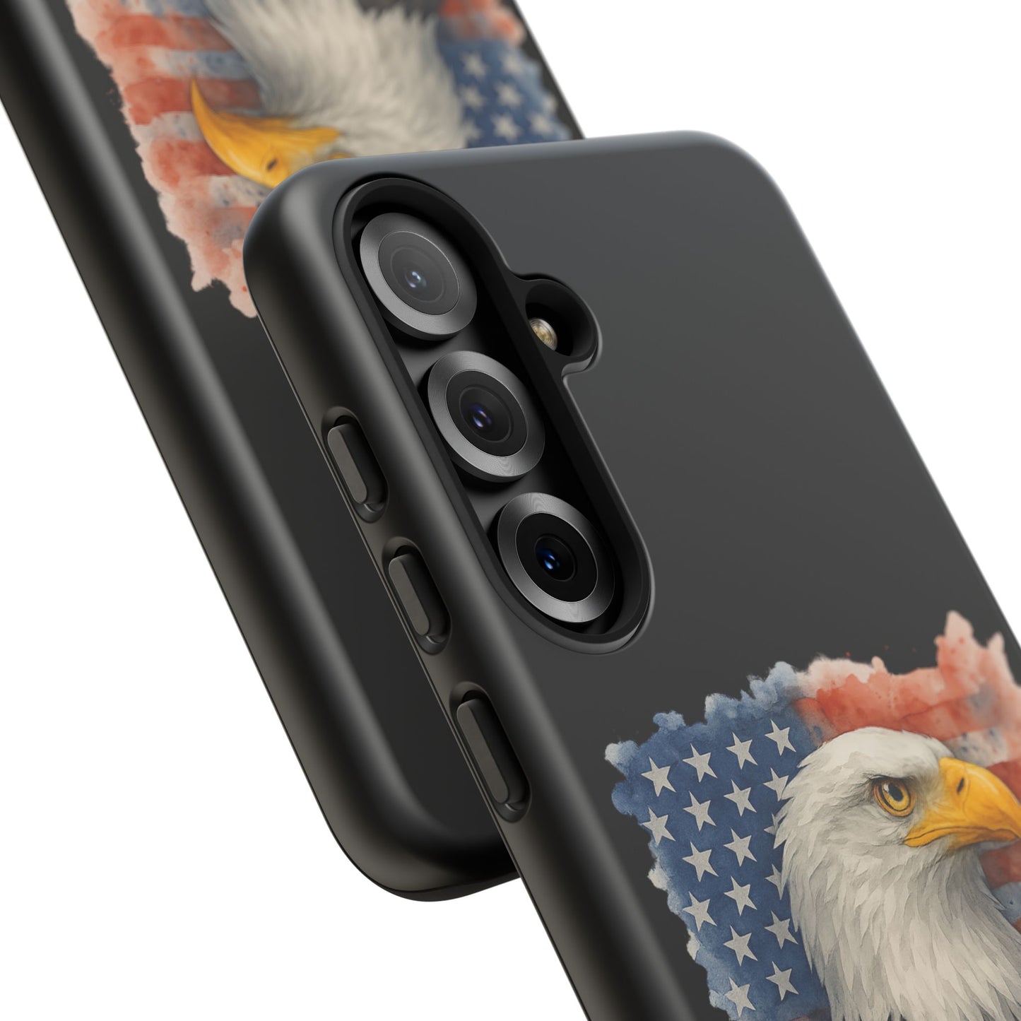 Eagle Flag Phone Case for Samsung Phone - Patriotic Tough Case for Freedom Lovers 4th of July Case Memorial Day Veteran's Day