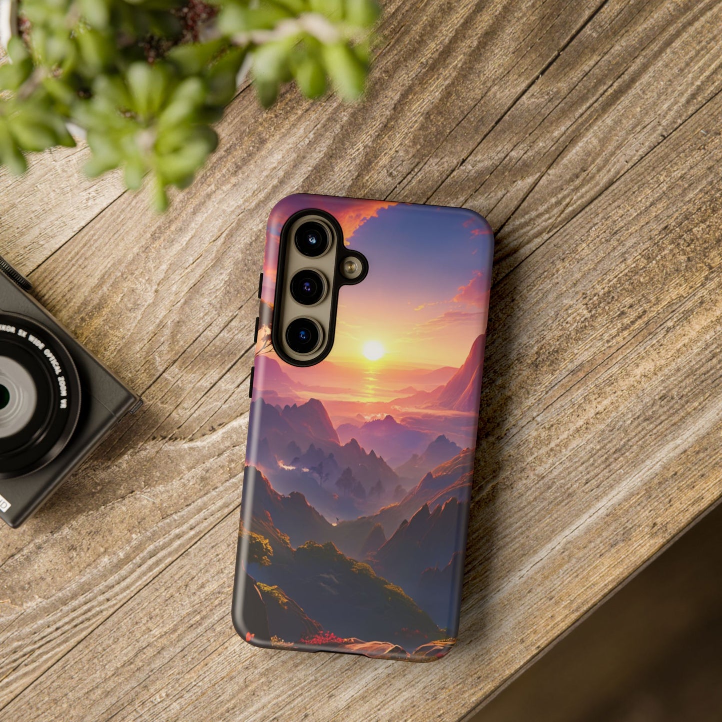 Samsung Tough Case Sunset Landscape Illustration