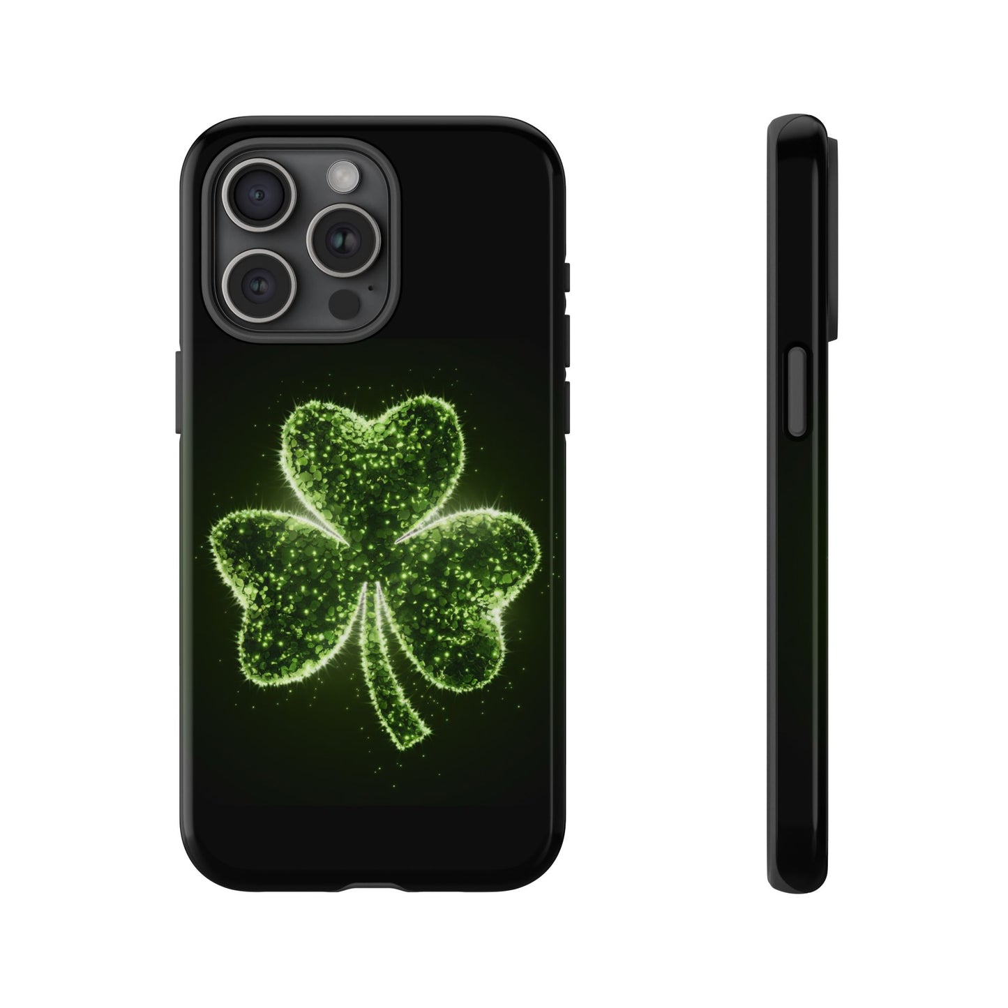 iPhone Tough Case - Shiny Shamrock Design