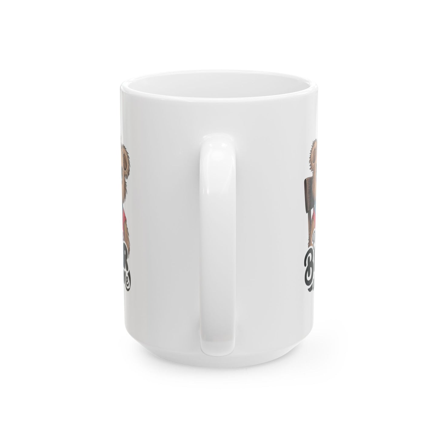 Please Bear With Me Mug | Funny Bear Coffee Cup | Sarcastic Animal Pun Gift | Cute Grumpy Bear Mug | Humor Coffee Cup for Work