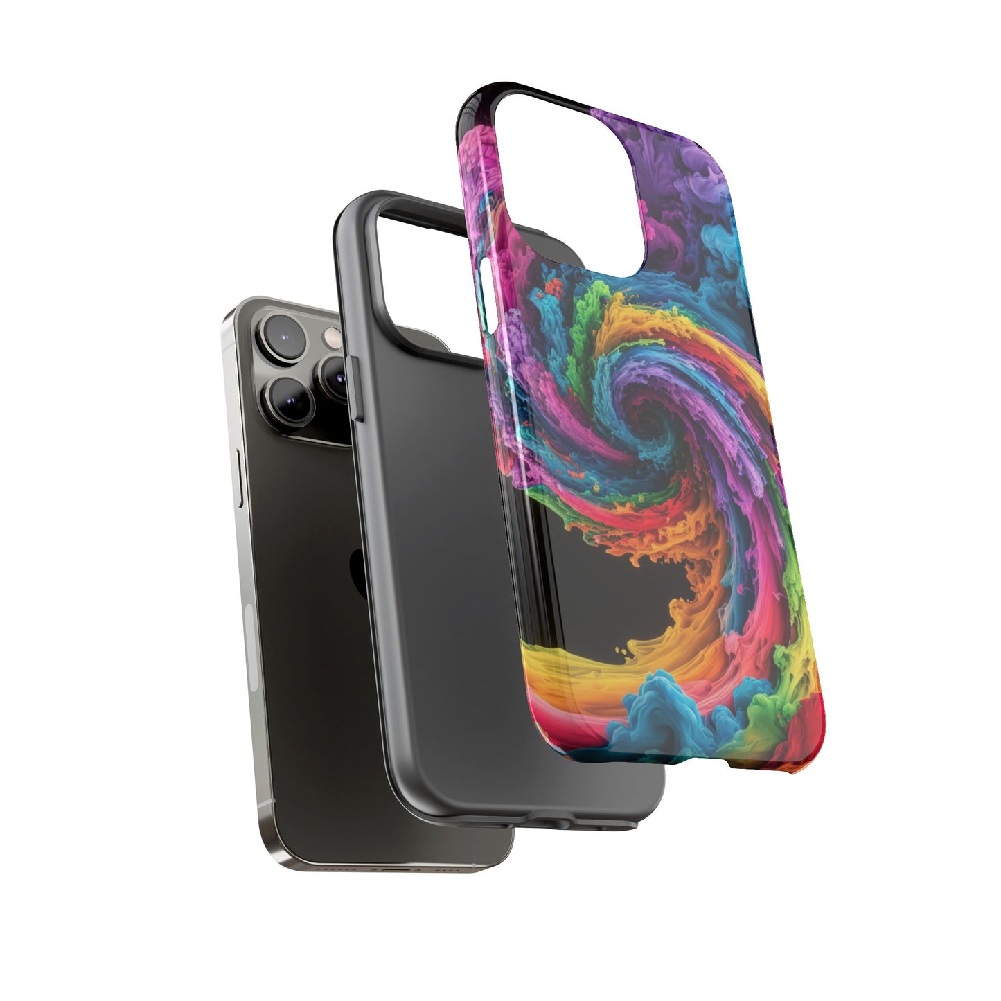 iPhone Case - Colorful Swirl Design