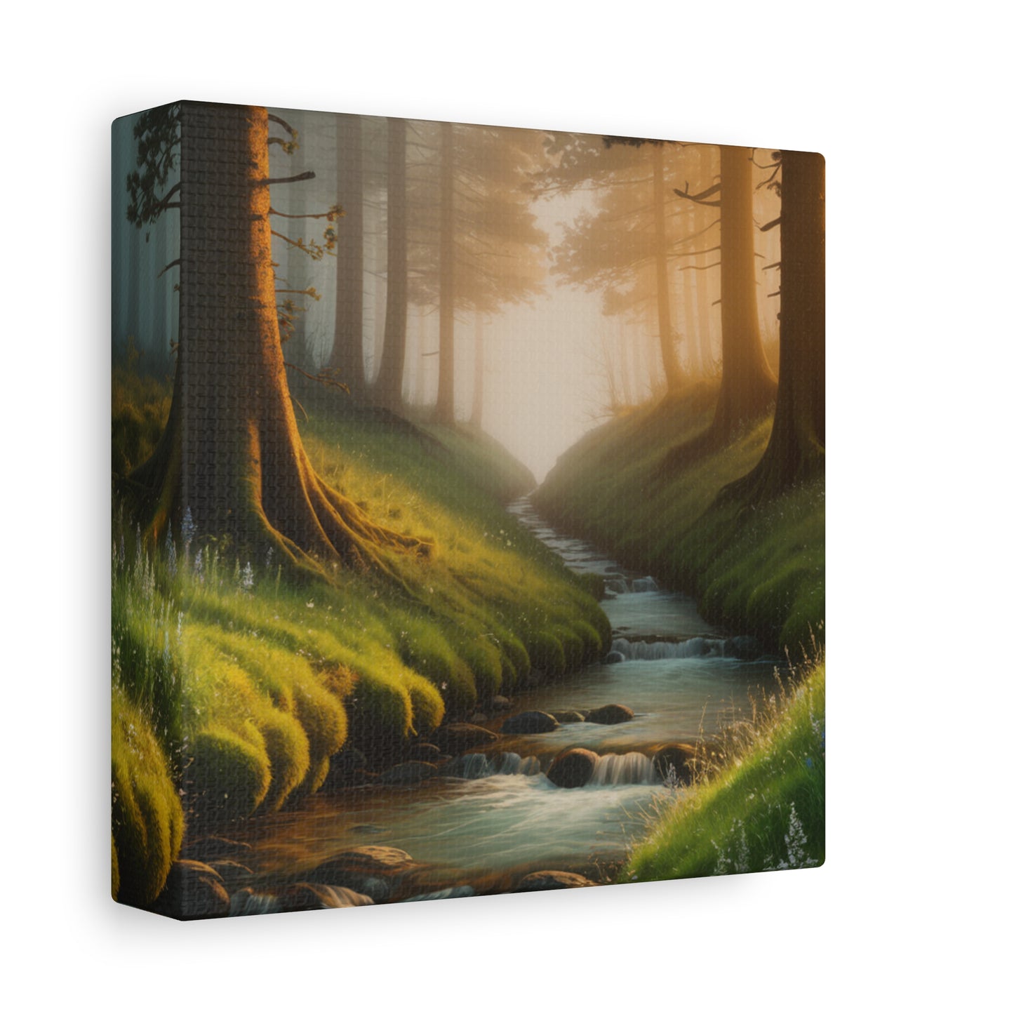 Forest Stream Canvas Art Nature Decor Modern Home Decoration Modern Art Nature Canvas