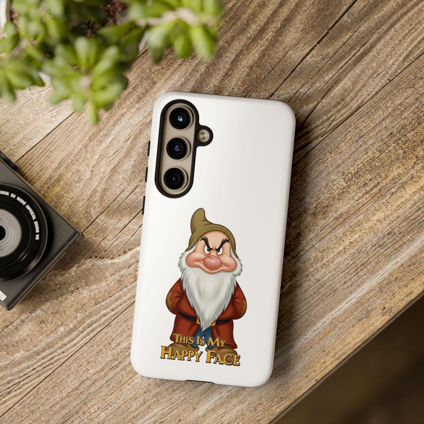 Samsung Phone Case - Grumpy Dwarf 'This is My Happy Face'