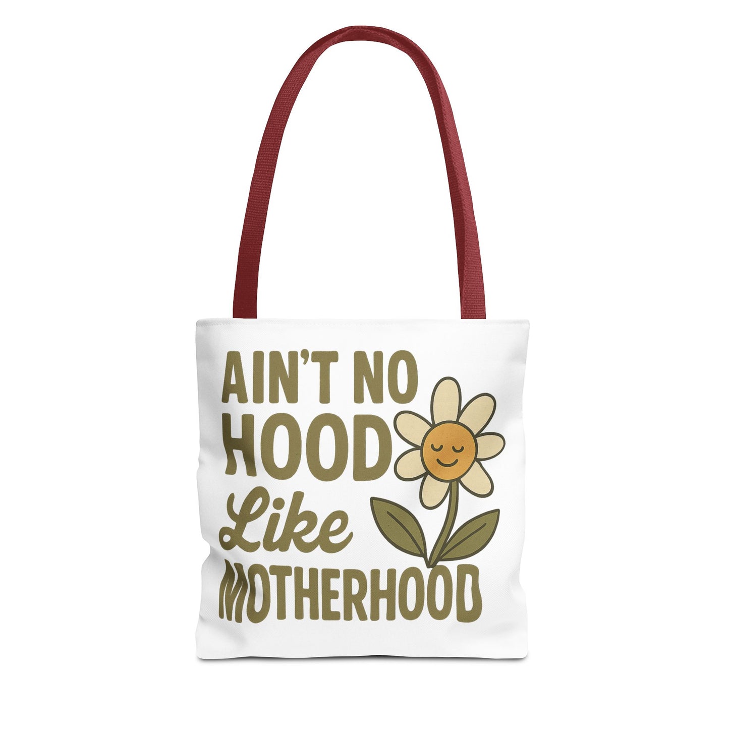Motherhood Tote Bag with Flower Design Mother's Day Bag Tote for Mom Reusable Shopping Bag
