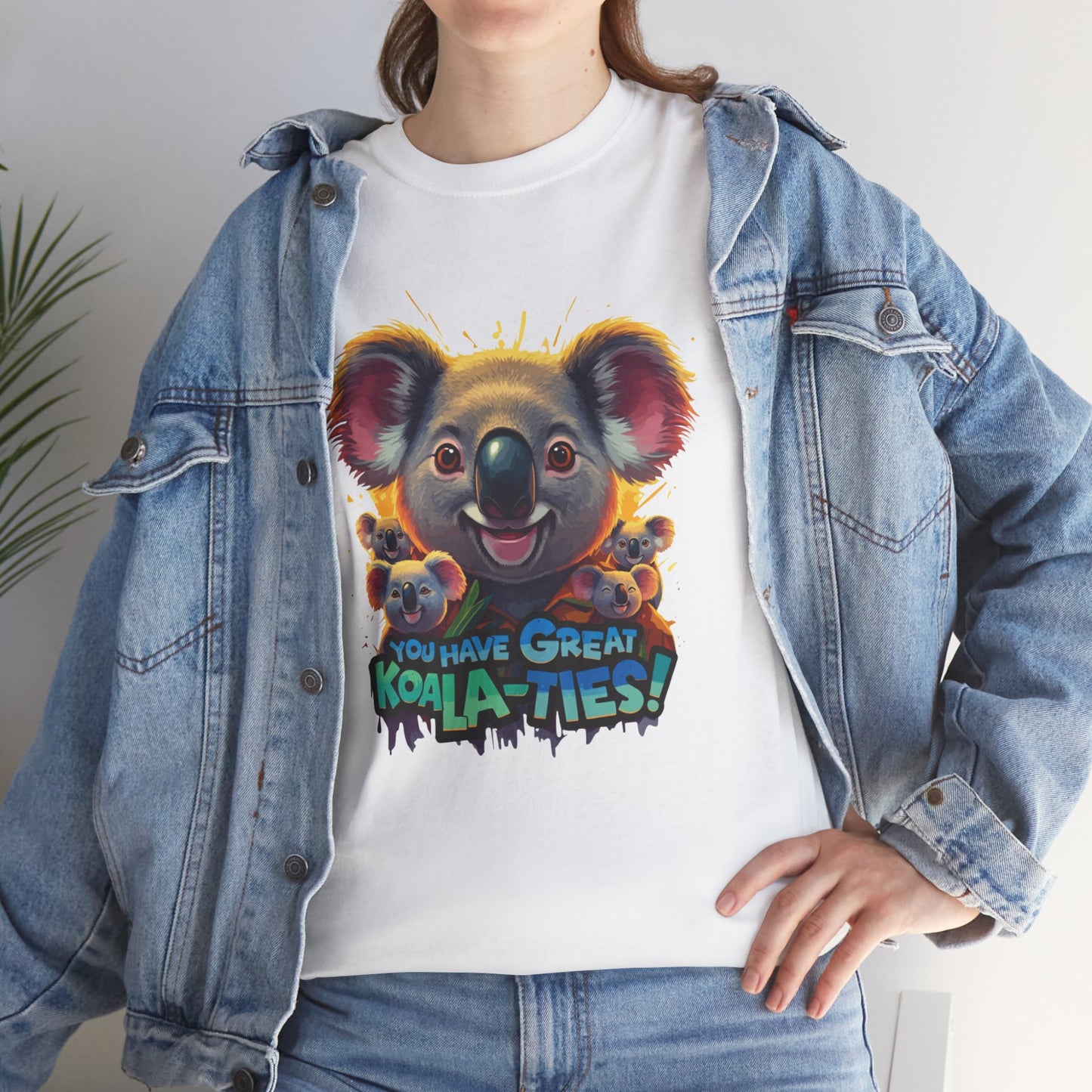 You Have Great Koala‑ties Tee – Cute Koala Pun T‑Shirt, Animal Lover Gift, Funny Wildlife Graphic, Unisex Casual Tee