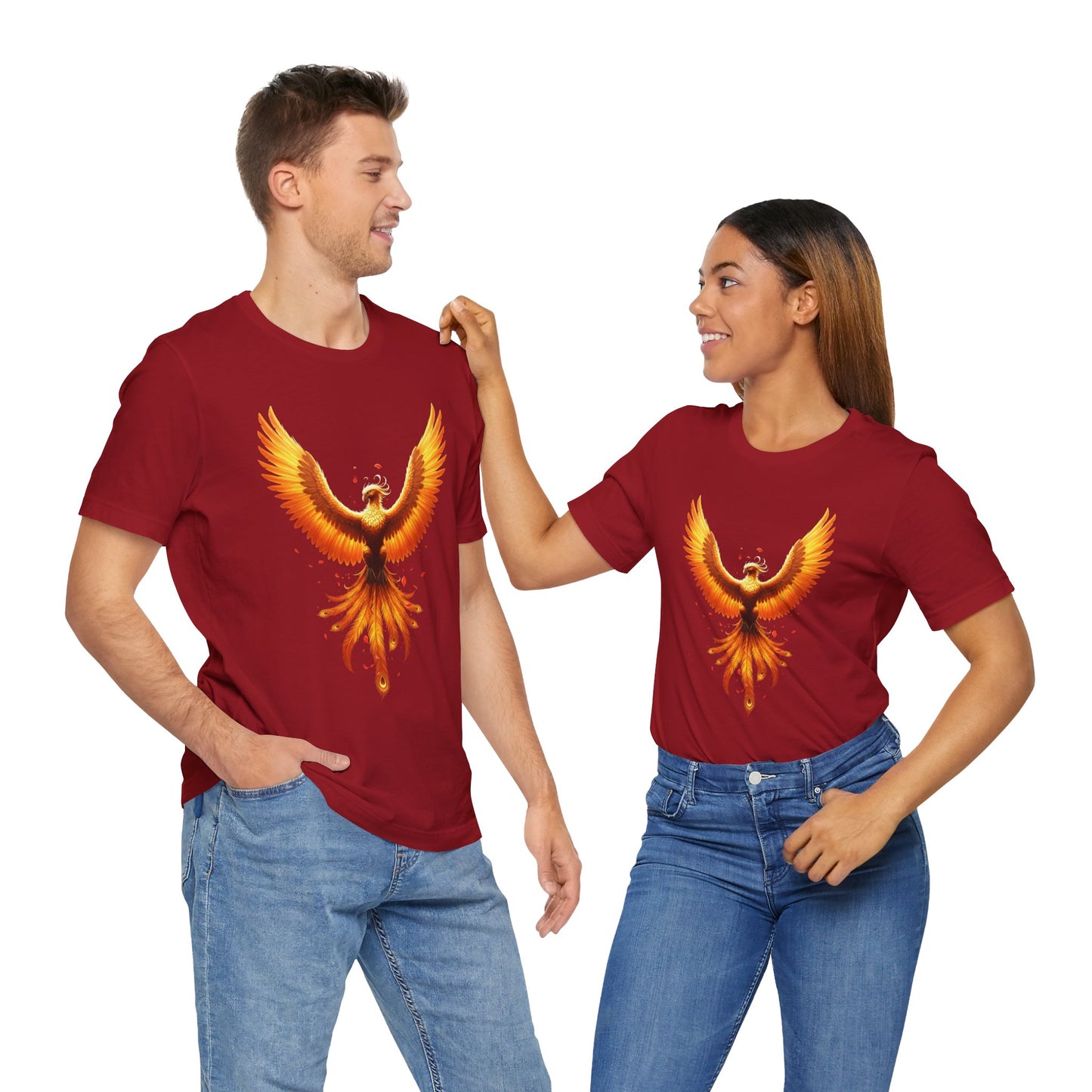 Phoenix Rising Shirt • Fiery Phoenix Graphic Tee • Rebirth Transformation Myth Shirt • Firebird Art Tee • Unisex Gift Tee XS‑5XL