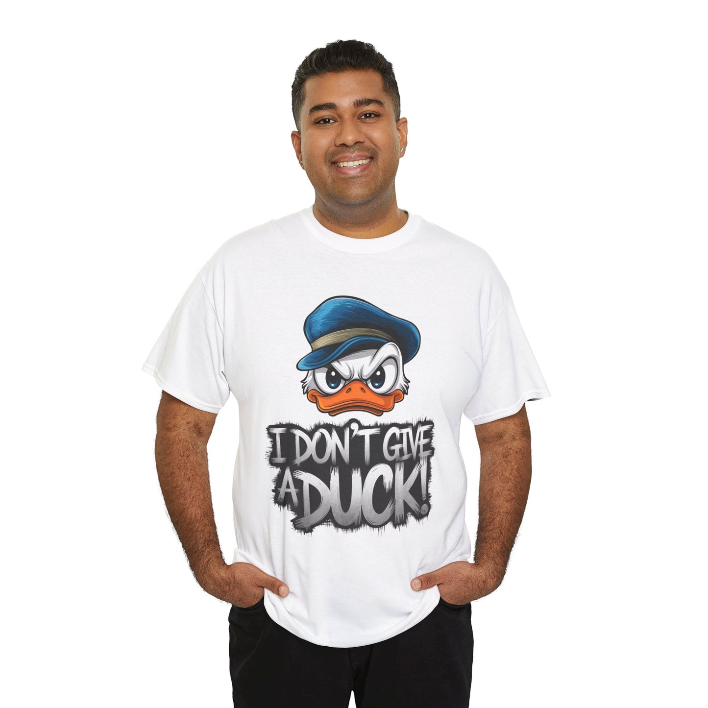 I Don’t Give a Duck Shirt – Funny Grumpy Duck Tee – Sarcastic Animal Graphic Shirt – Unisex Gift for Duck Lovers & Meme Fans