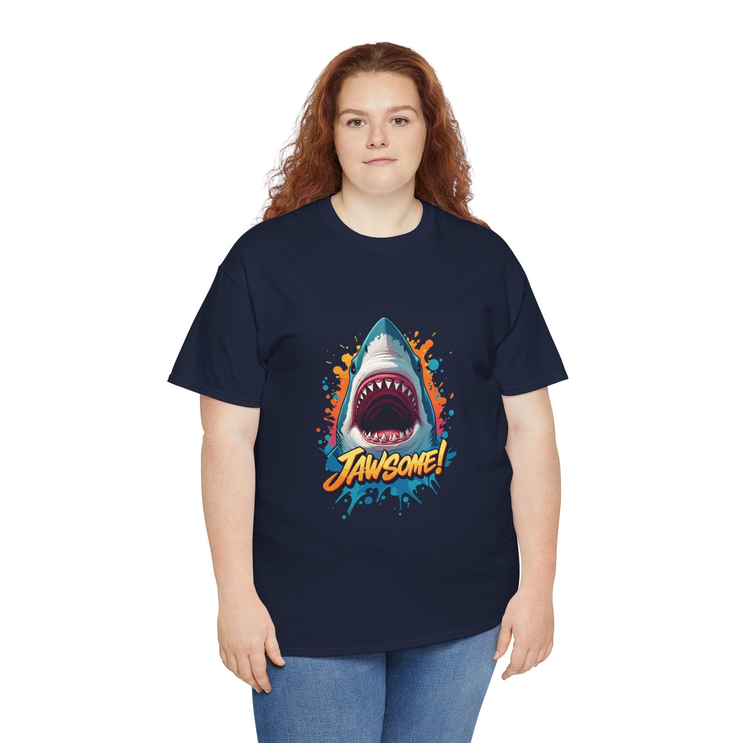 Jawsome Shark Graphic Tee | Fun Ocean Shark T-Shirt, Summer Beach Shirt, Shark Lover Gift, Trending Shark Week Apparel, Cute Marine Life Tee