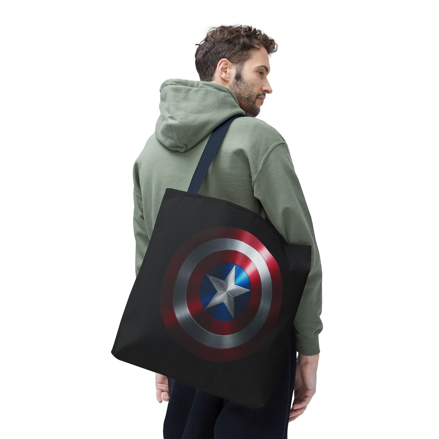 Heroic Shield Tote Bag - Stylish Marvel-Inspired Carryall for Fans