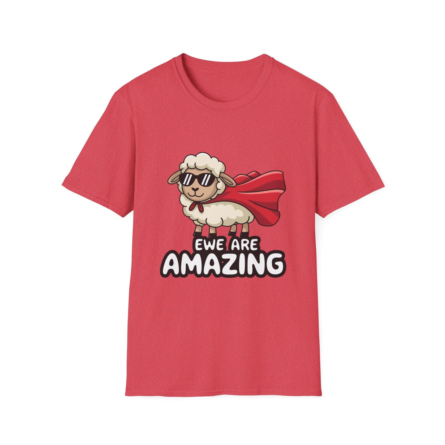 Ewe Are Amazing Funny Sheep Shirt – Cute Animal Pun T-Shirt – Superhero Lamb Graphic Tee for Farmers, Animal Lovers & Gift Giving
