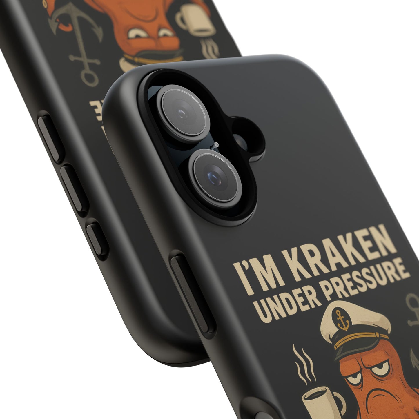 iPhone Case Stressed Octopus 'I'm Kraken Under Pressure' Nautical Phone Case Beach iPhone Case Ocean Themed Case