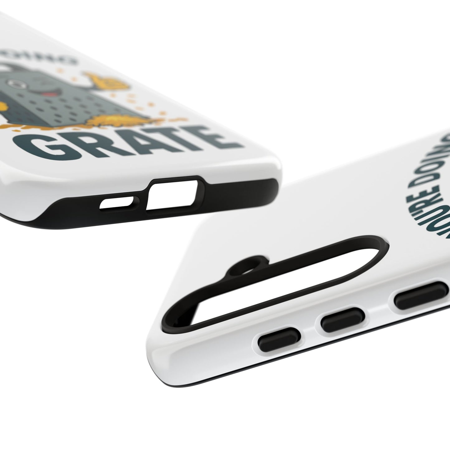 Samsung Tough Case - 'You're Doing Grate' Cheese Grater Design Phone Case for Chefs Foodie Accessory