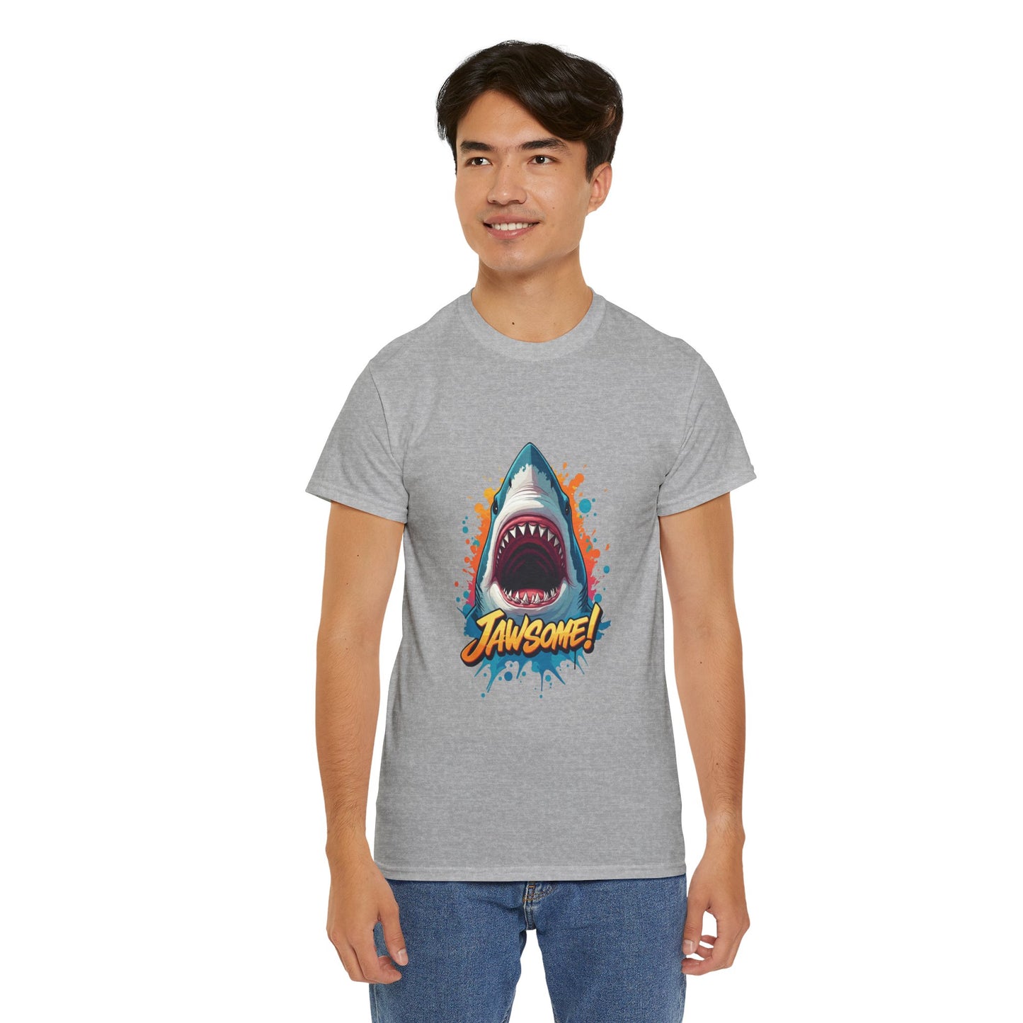 Jawsome Shark Graphic Tee | Fun Ocean Shark T-Shirt, Summer Beach Shirt, Shark Lover Gift, Trending Shark Week Apparel, Cute Marine Life Tee