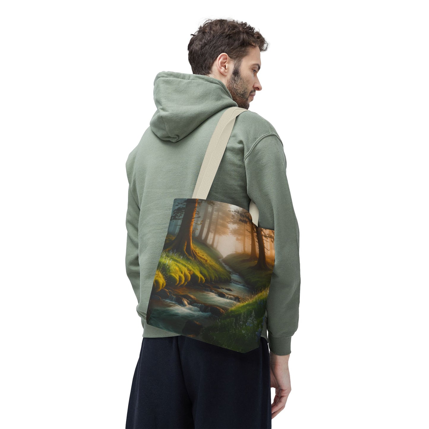 Nature Stream Tote Bag Shopping Bag Reusable Tote Nature Bag