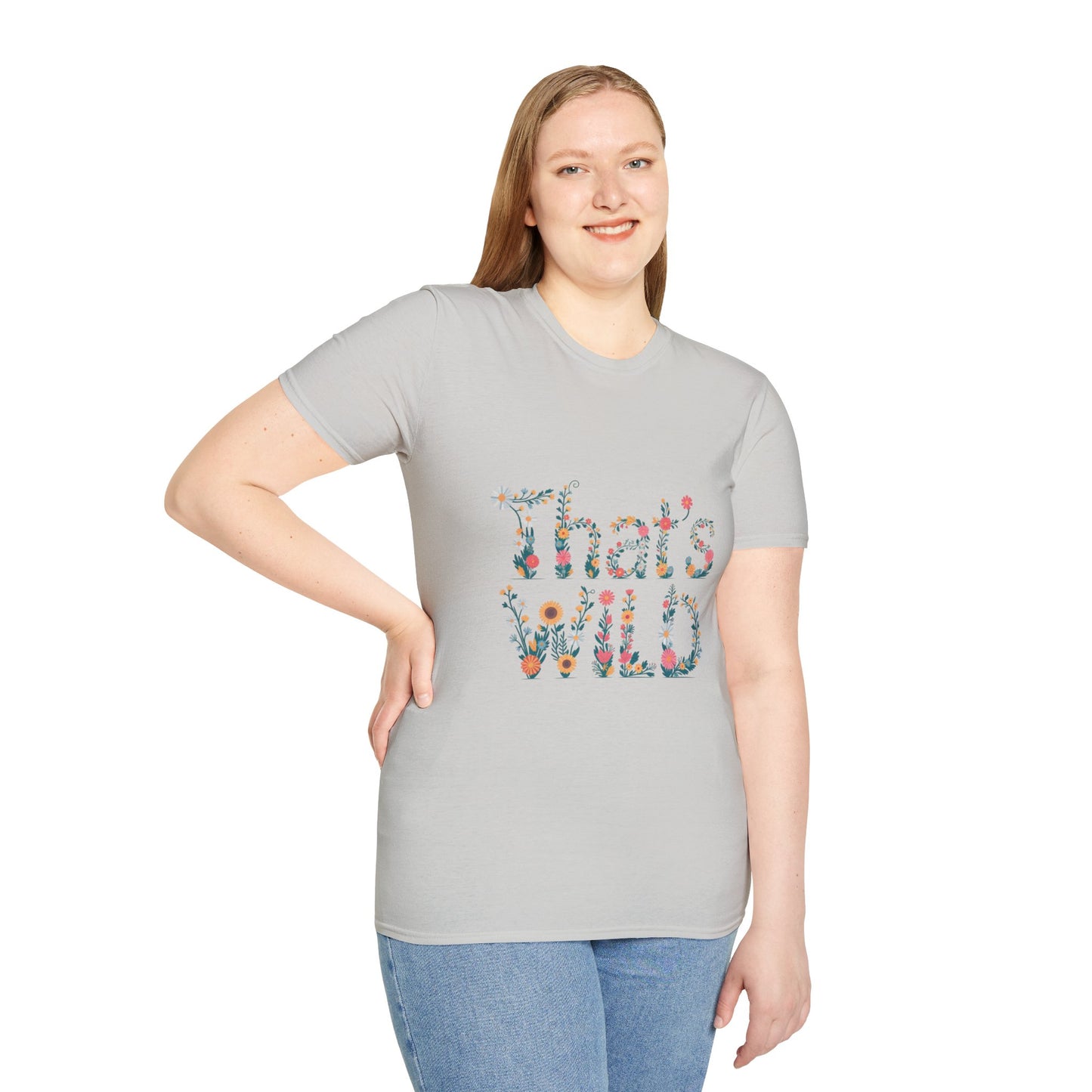 Cottagecore Floral ‘That’s Wild’ Graphic Tee • Wildflower Nature Shirt • Retro Bloom T‑shirt • Botanical Cottagecore Aesthetic Gift
