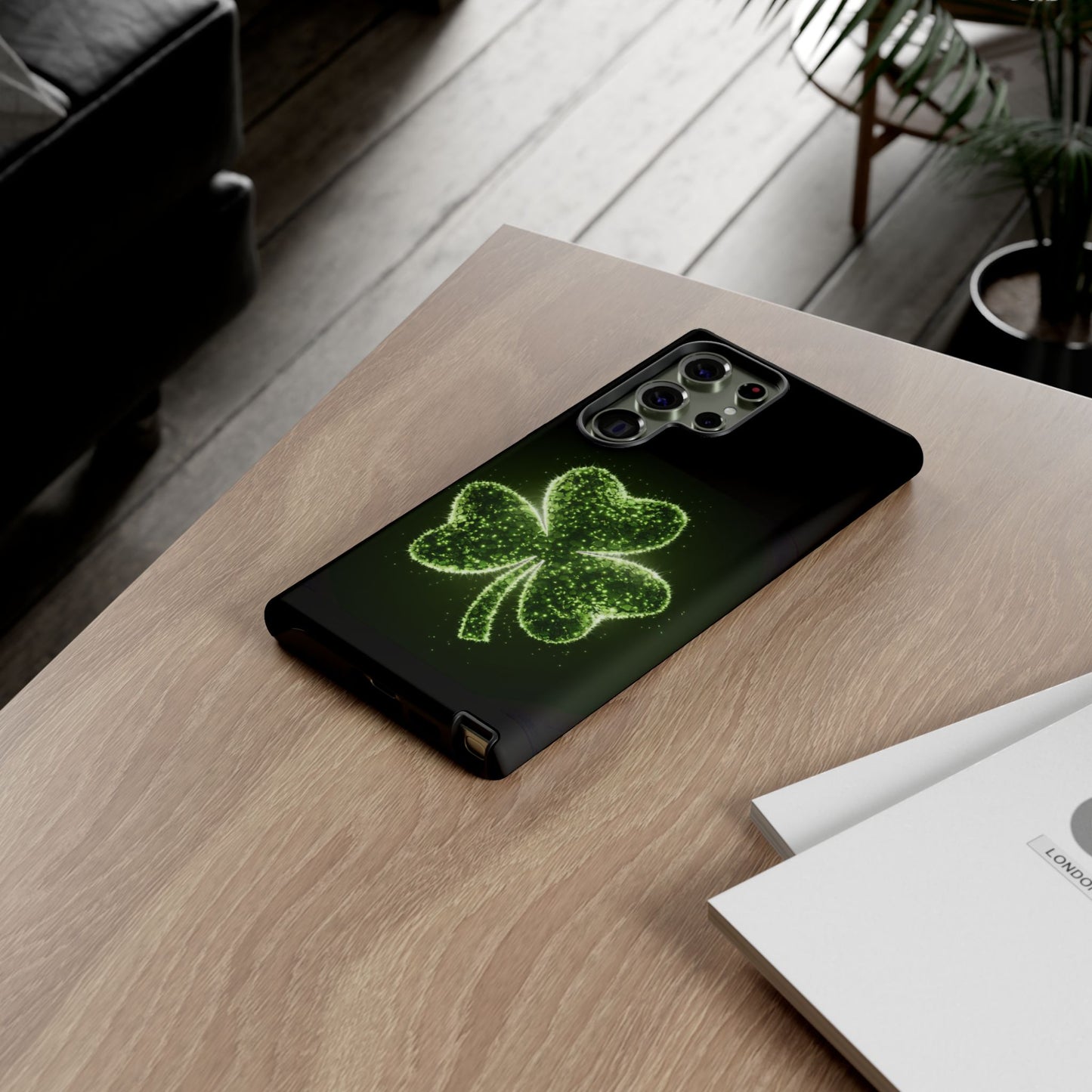 Phone Case - Shiny Shamrock Design for Samsung Galaxy