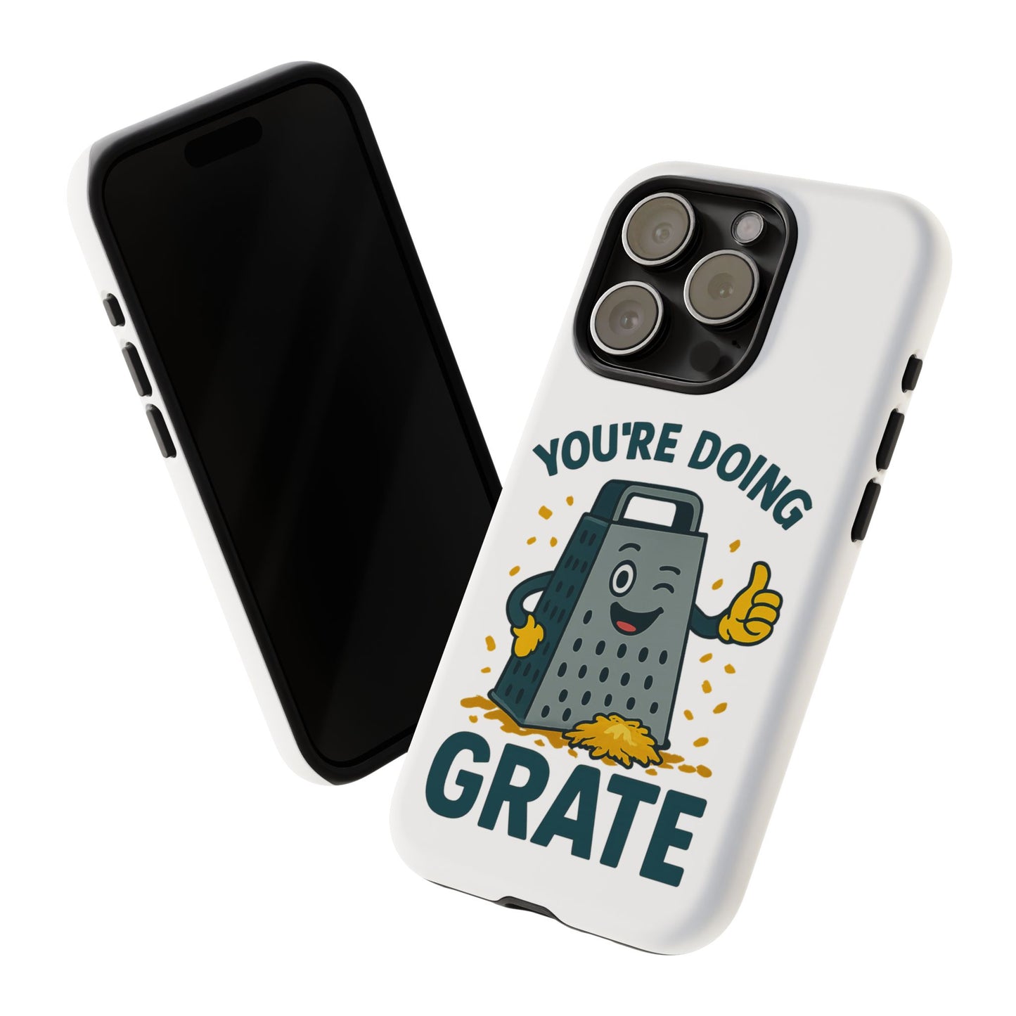 iPhone Case, You're Doing Grate Cheese Phone Case Funny iPhone Case Gift for Foodie Chef Case