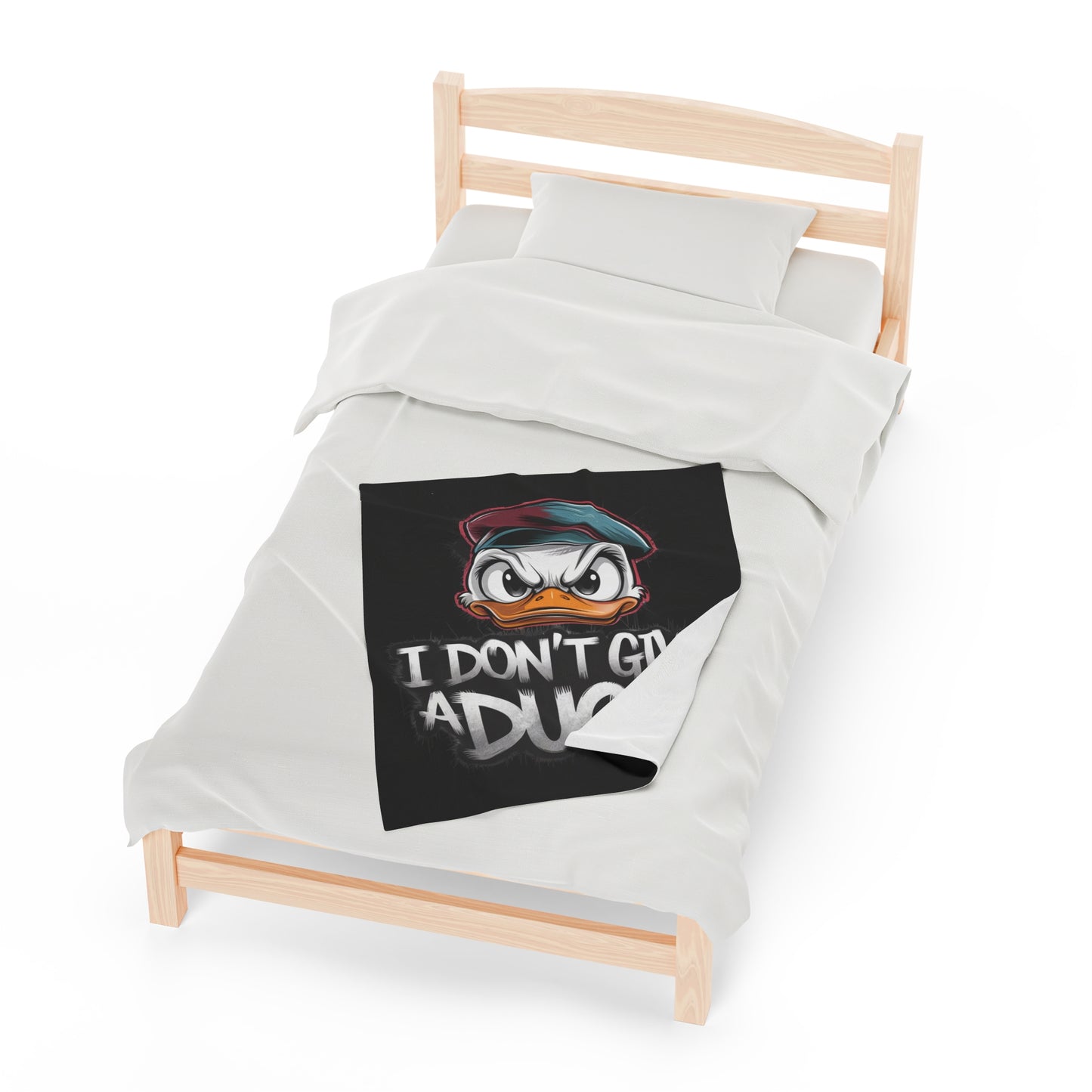 I Don't Give a Duck Angry Duck Blanket