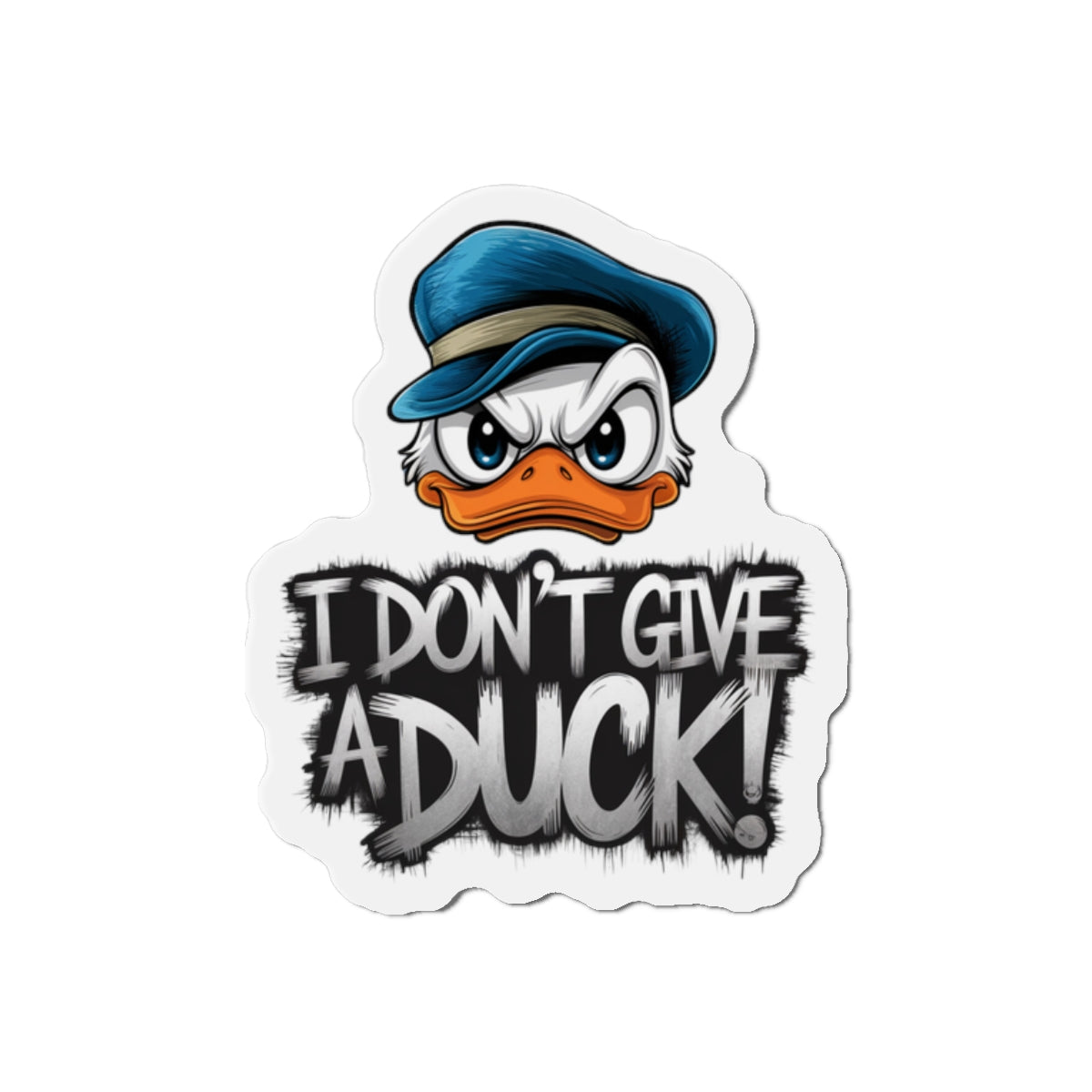 Angry Duck Die-Cut Magnet Fridge Magnet Kitchen Decor Refrigerator Art
