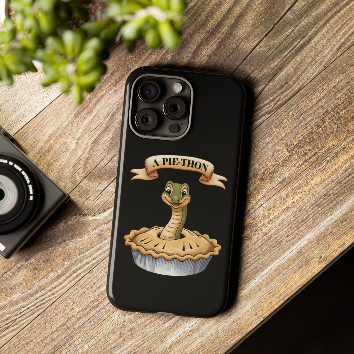 iPhone Case - 'Pie-Thon' Snake Pie Funny Tough Case