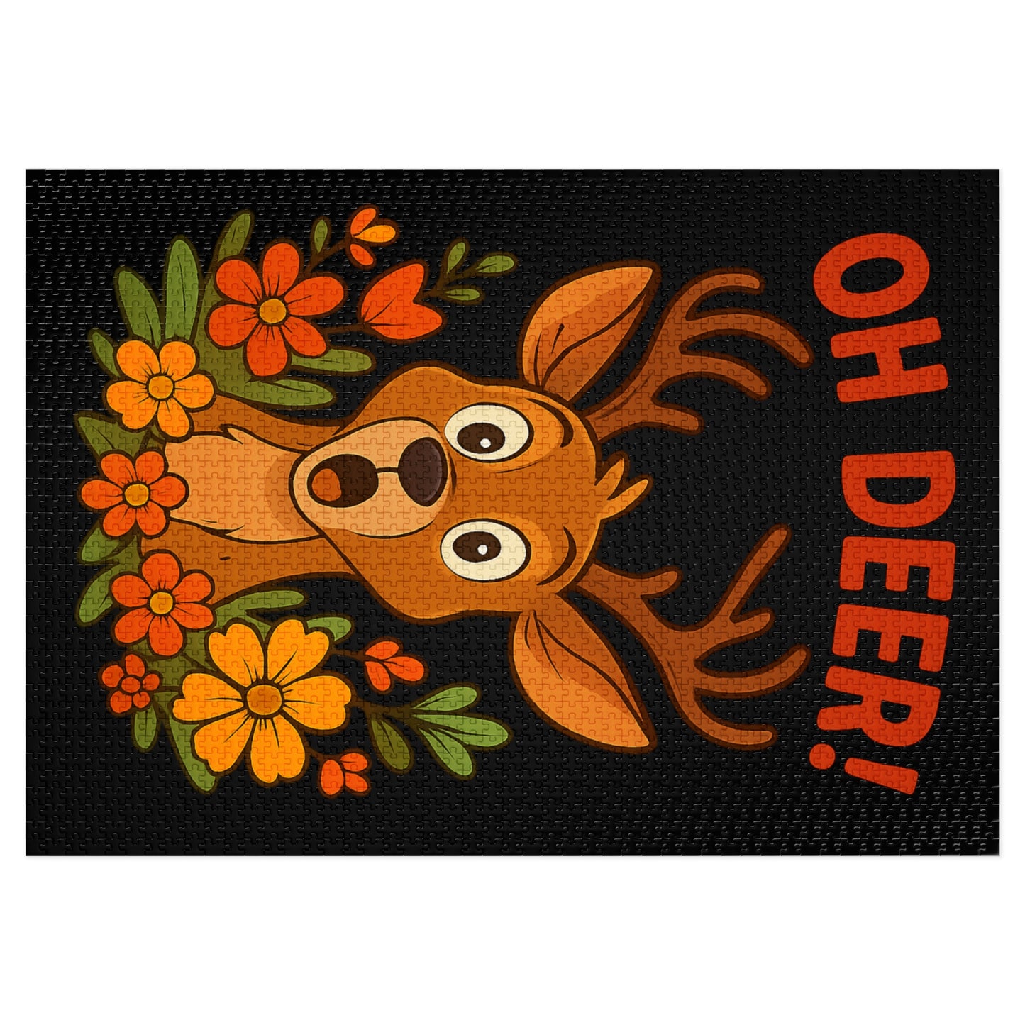 Jigsaw Puzzle - Oh Deer Animal Puzzle Deer Game Family Fun Night