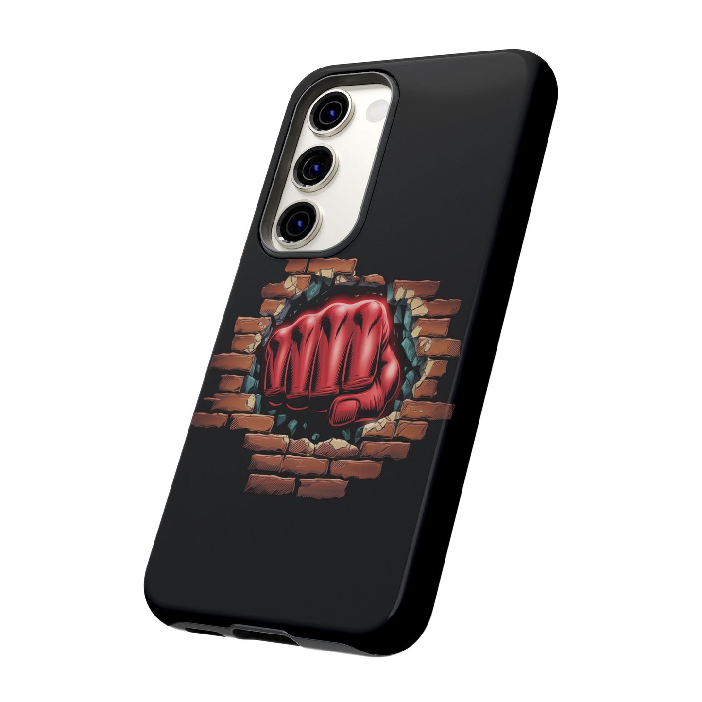 Samsung Galaxy Tough Case - Red Fist Smashing Design
