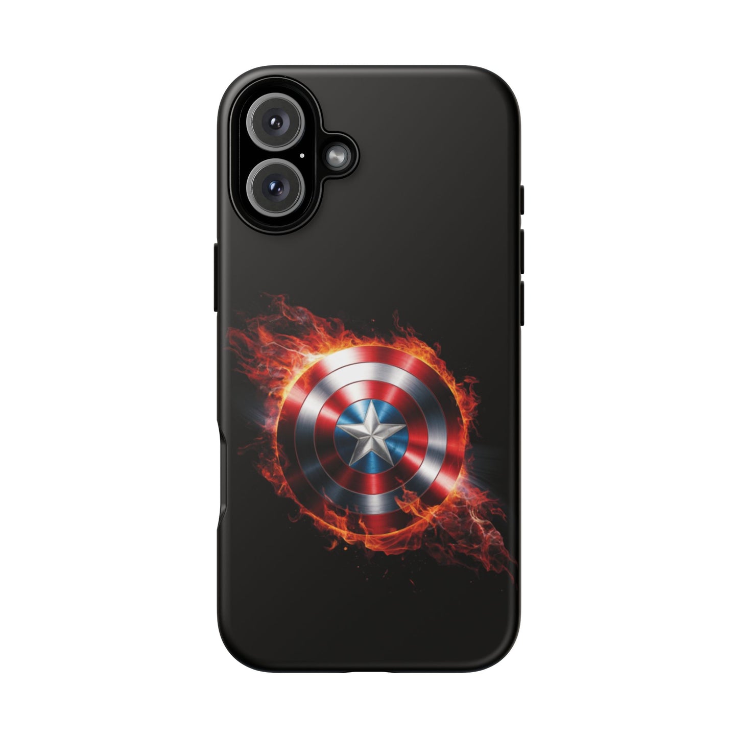 iPhone Case - Captain America Shield in Flames