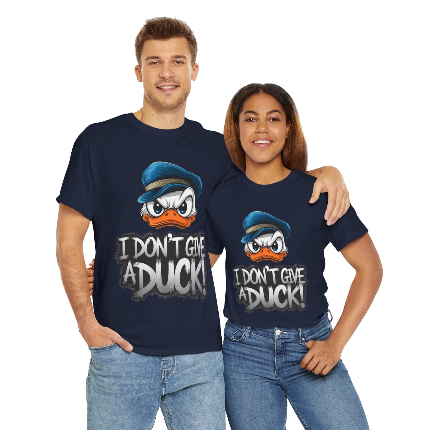 I Don’t Give a Duck Shirt – Funny Grumpy Duck Tee – Sarcastic Animal Graphic Shirt – Unisex Gift for Duck Lovers & Meme Fans