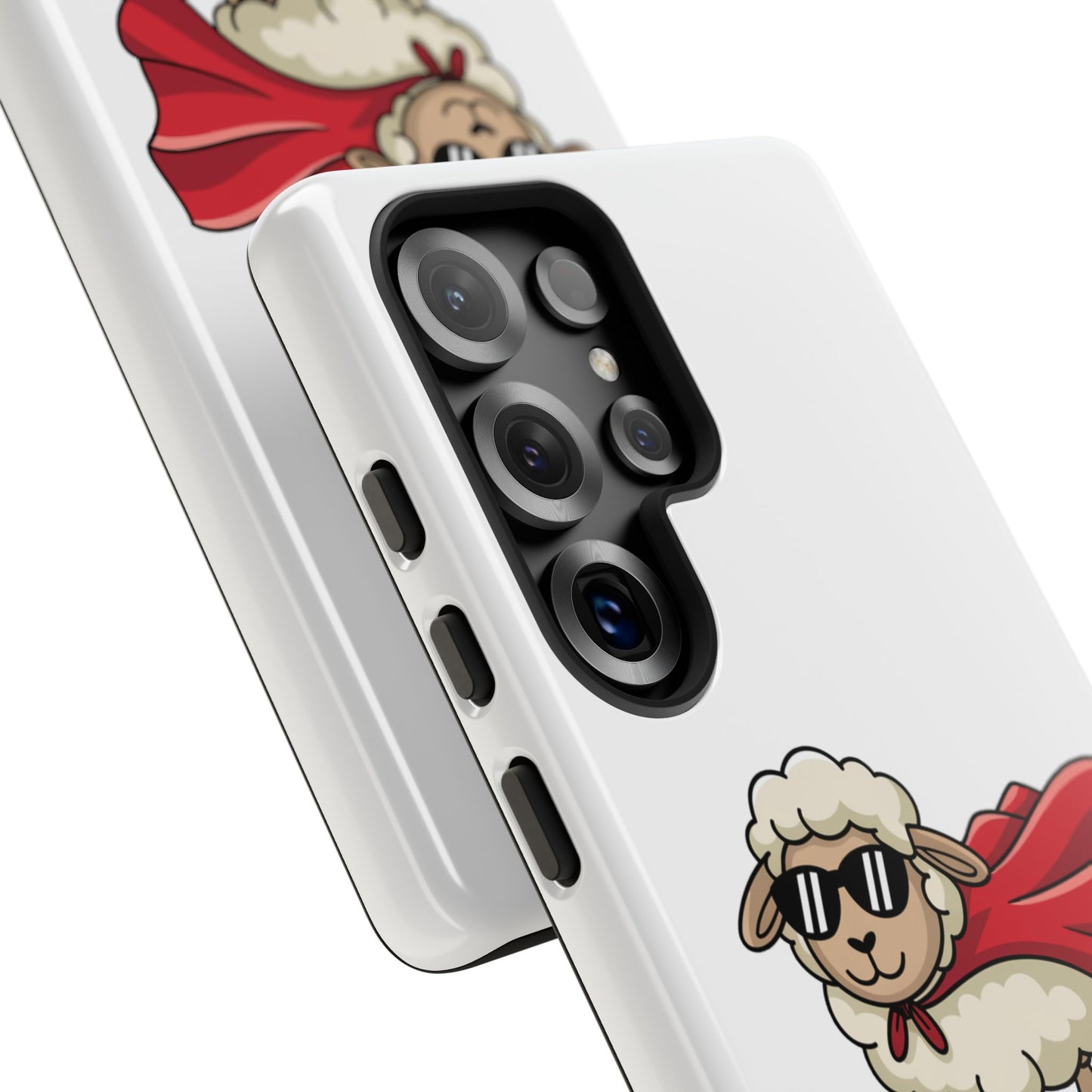 Funny Samsung Case - Cute Sheep Phone Cover - "Ewe Are Amazing" Gift for Her or Him - Animal Pun Superhero Case - Samsung Case