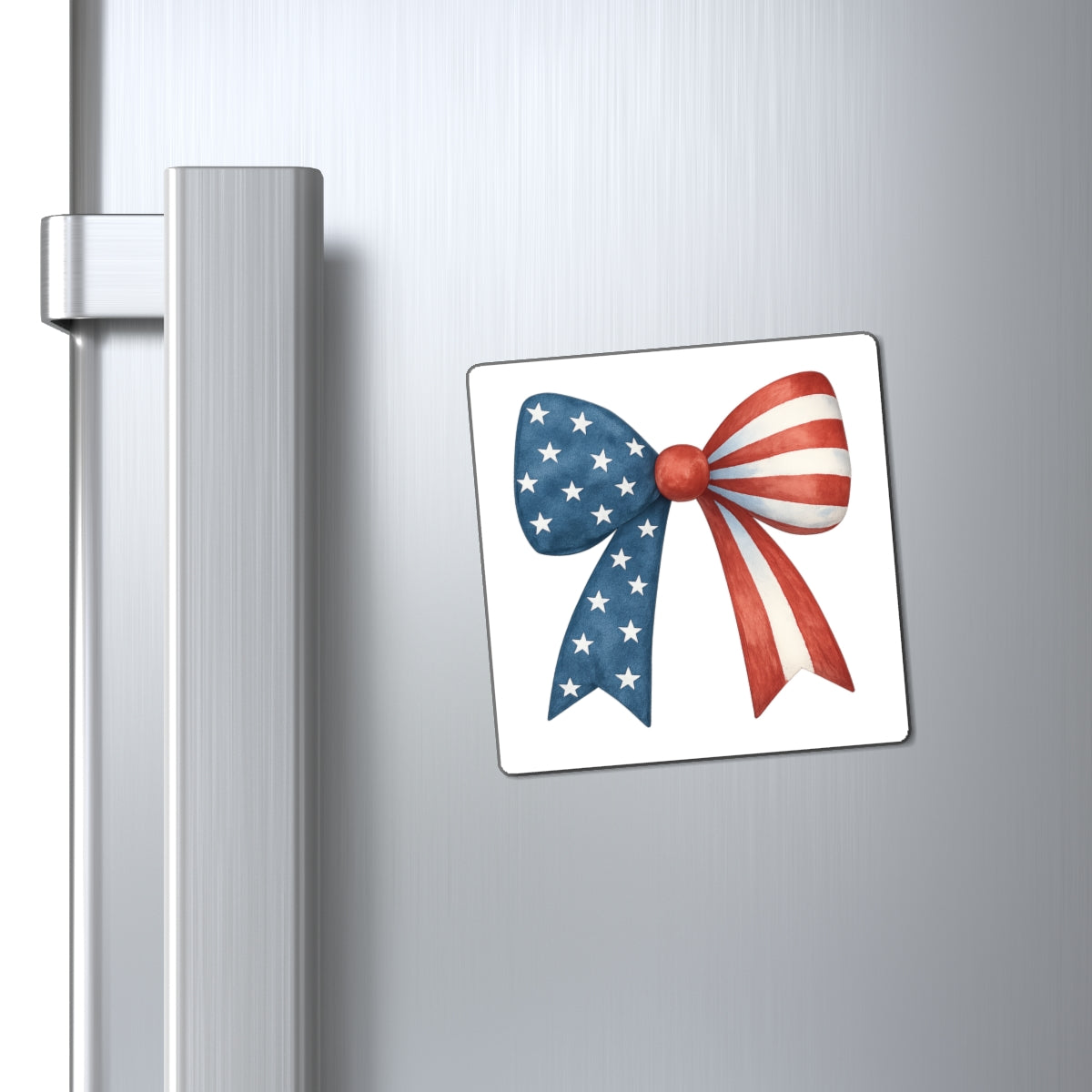 Patriotic Bow Magnet | 4th of July Fridge Magnet | American Flag Magnet | USA Stars Stripes Decor | Red White Blue Magnet | July 4th Gift