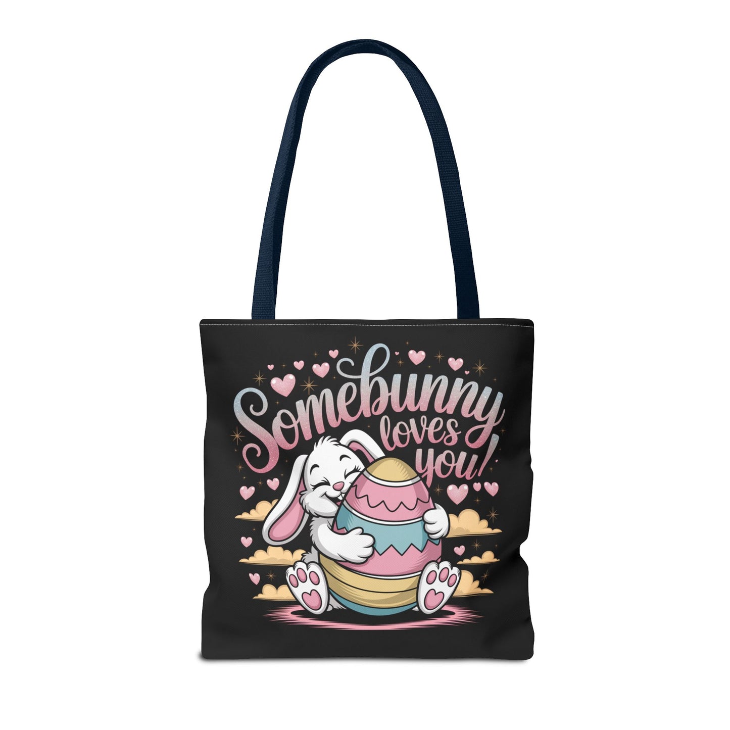 Easter Bunny Tote Bag Somebunny Loves You Easter Bag Bunny